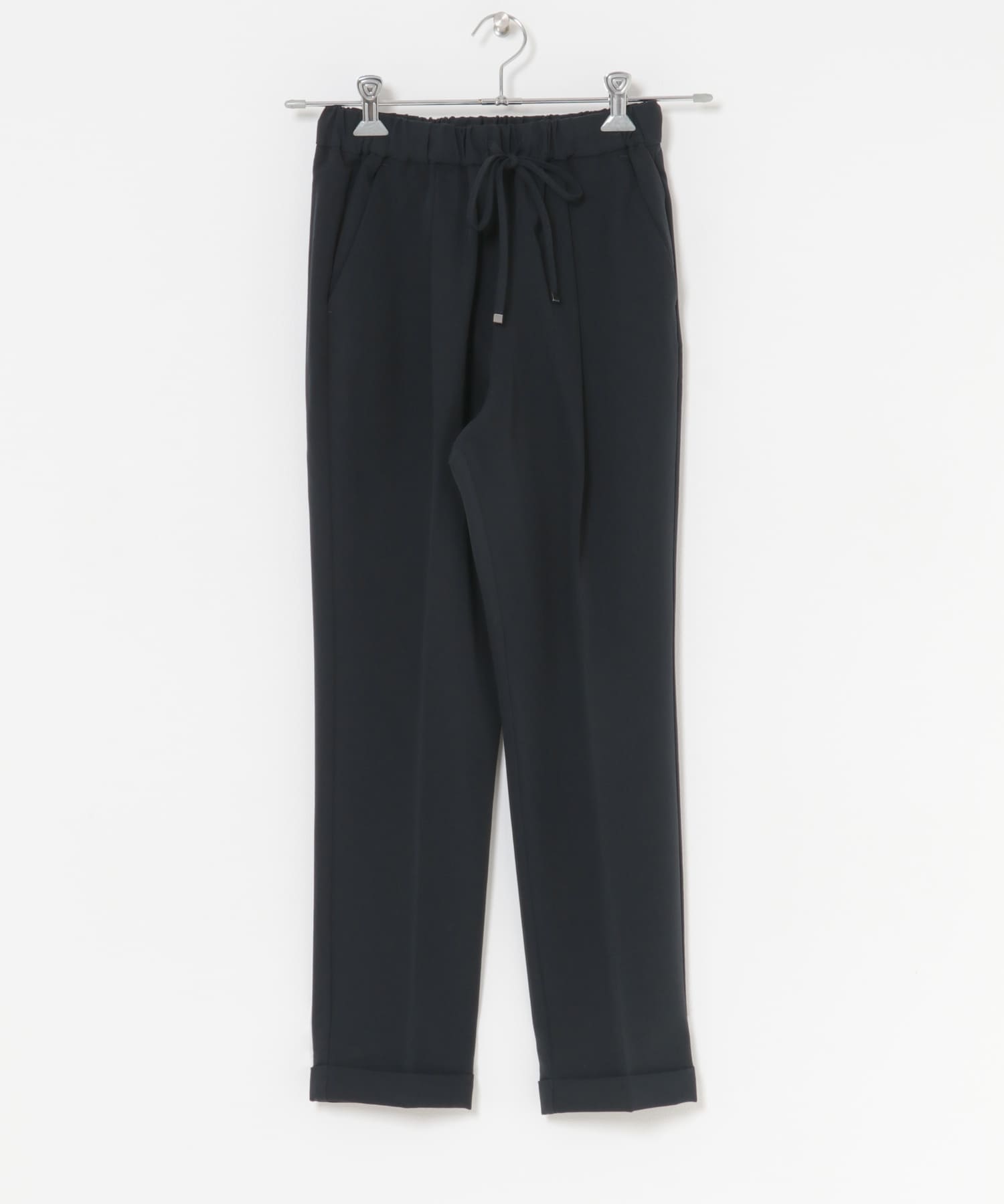 23区　今季25SS ストレッチ　ドロストイージーパンツ　黒　34 未使用 2way ドロスト イージーパンツ[品番：AZ000004336]｜andme