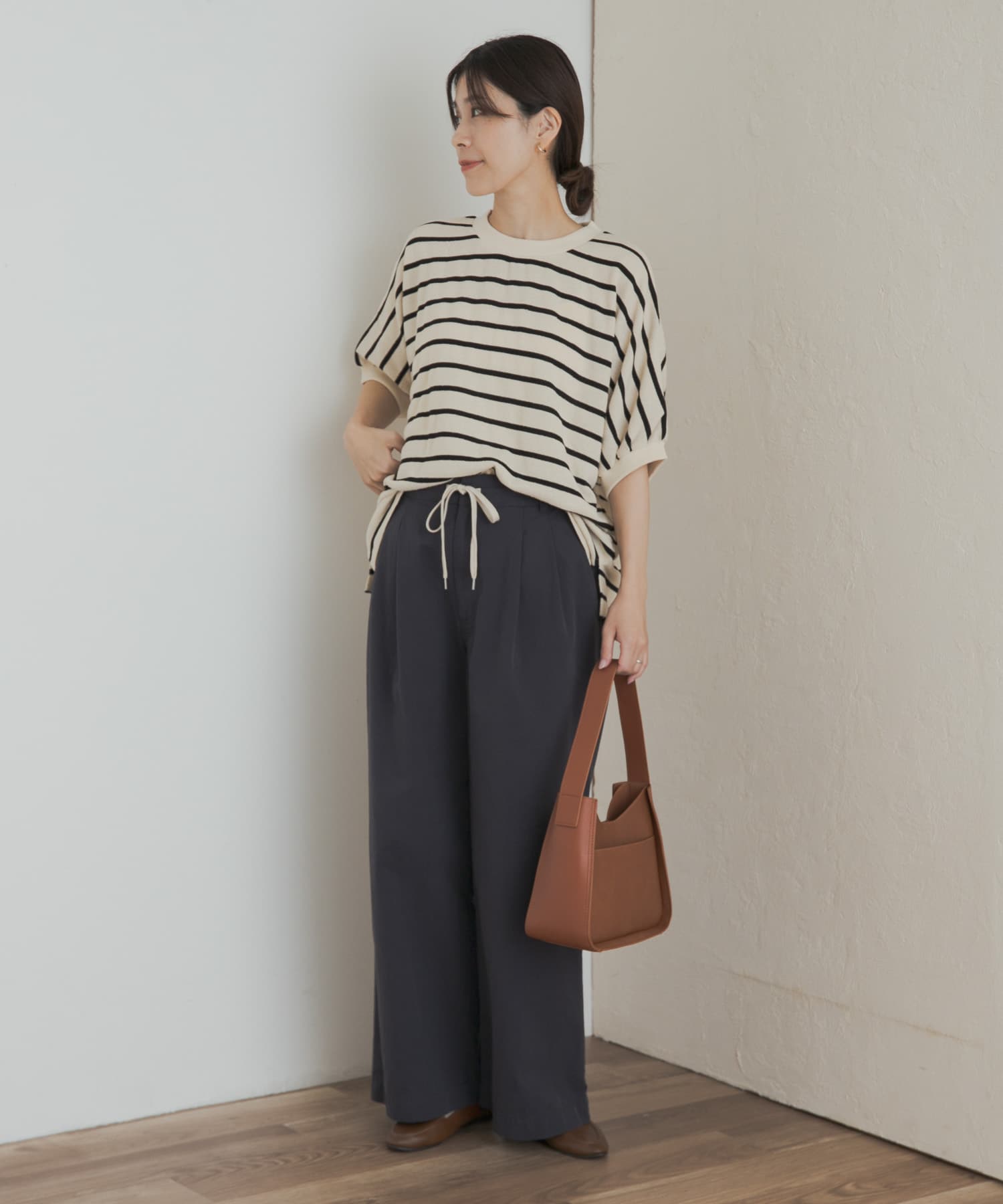 ドロストタックイージーパンツ(M BEIGE): ボトム｜URBAN