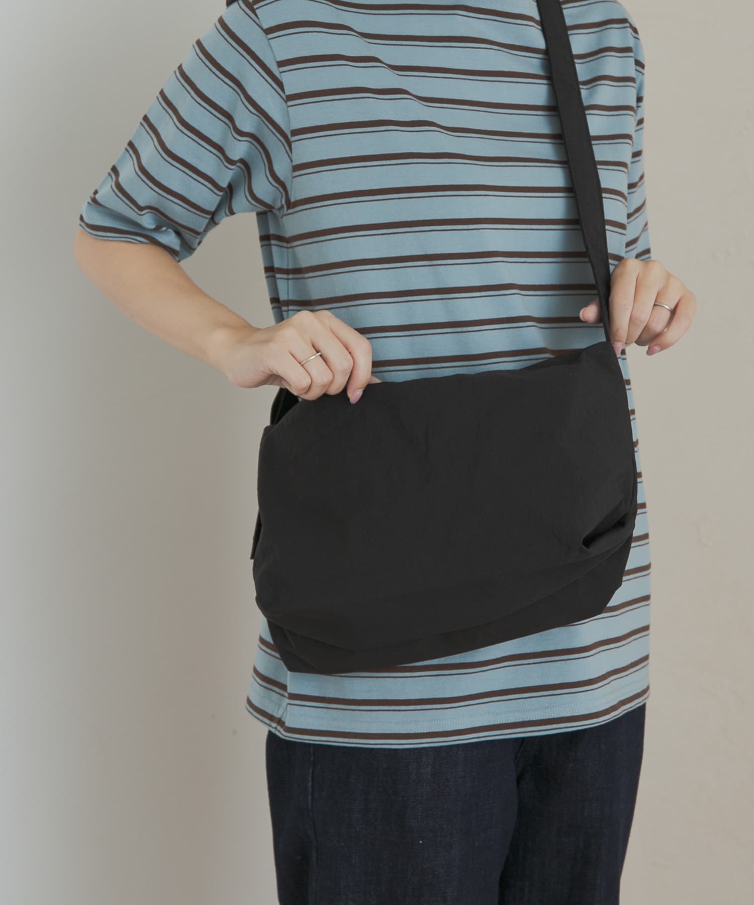 ウォッシャブルミニショルダー BLACK one