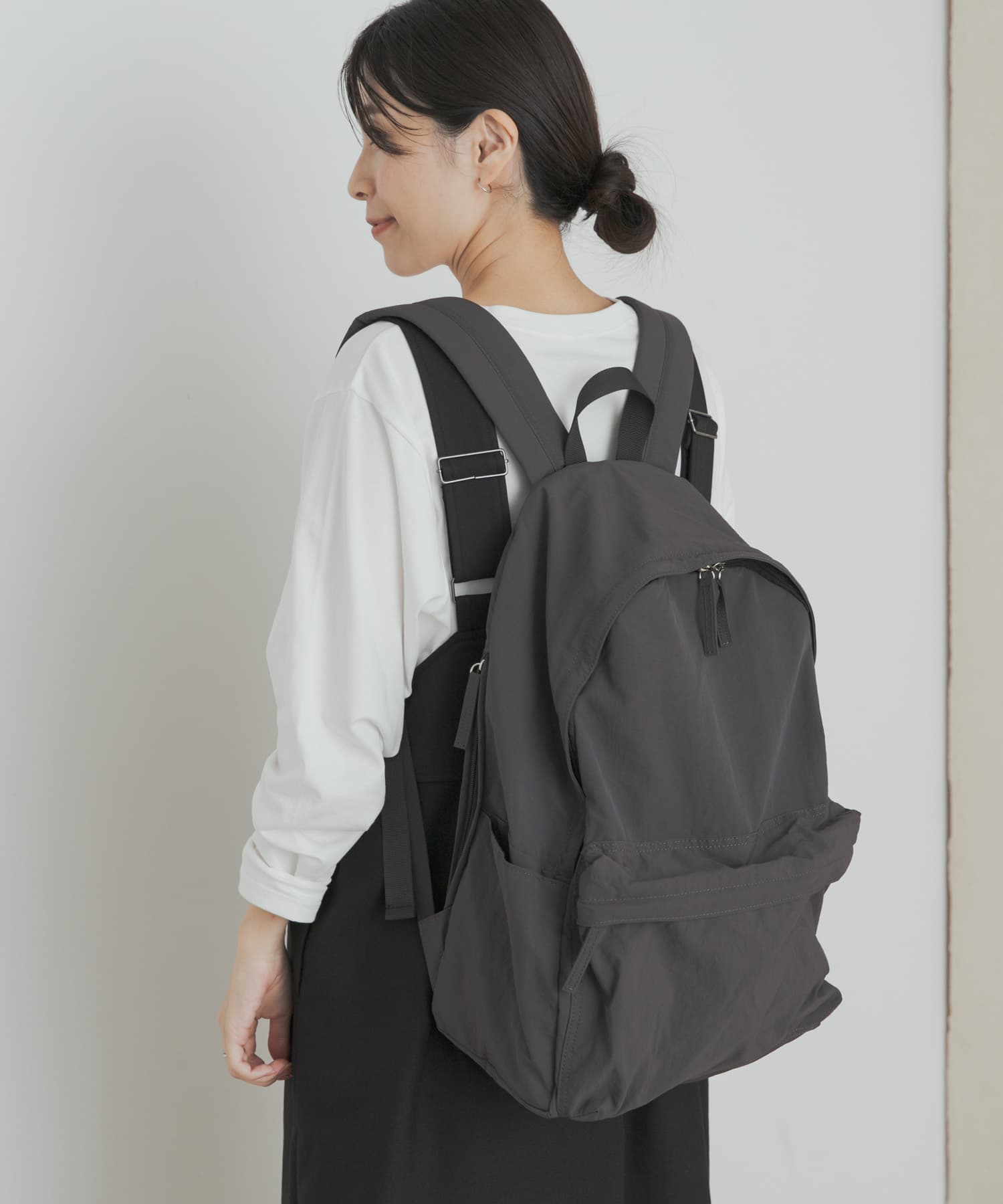 ウォッシャブルマルチ収納リュック CHARCOAL one