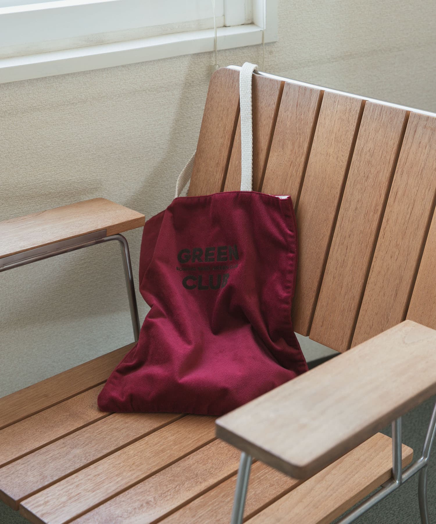 『別注』beej×DOORS　ベロアトート BURGUNDY one