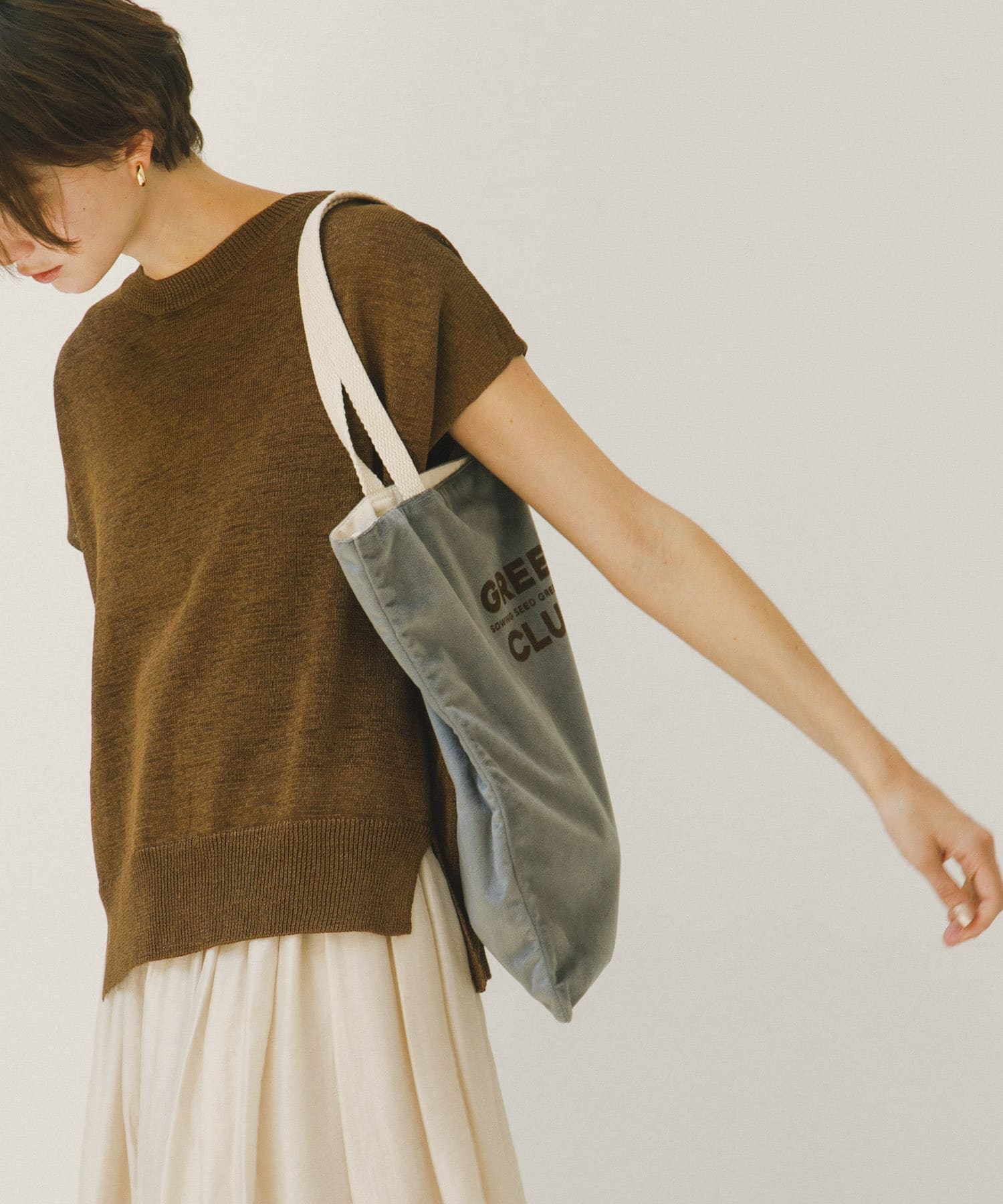 『別注』beej×DOORS　ベロアトート GRAY one
