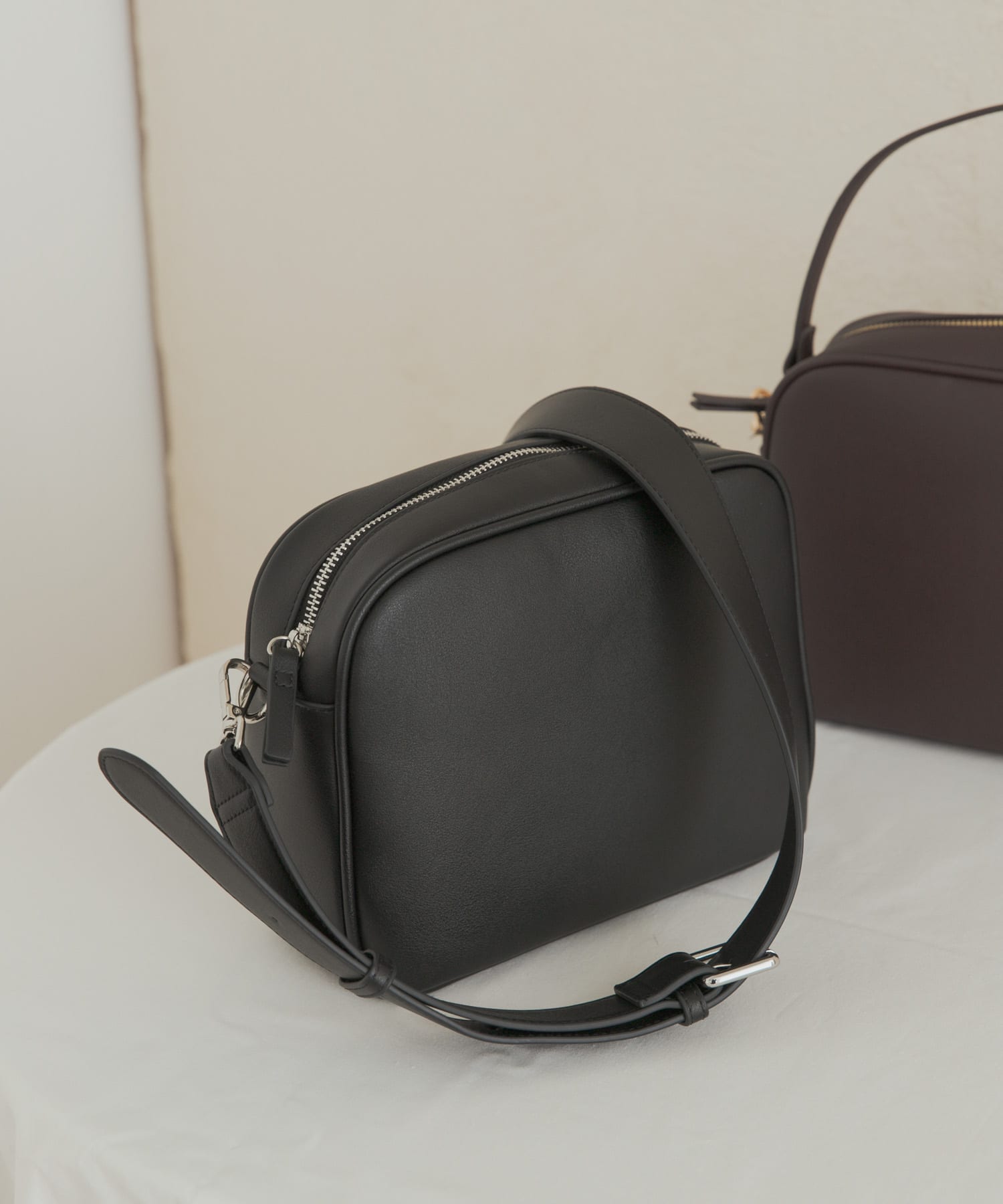 2WAYスクエアショルダーバッグ BLACK one