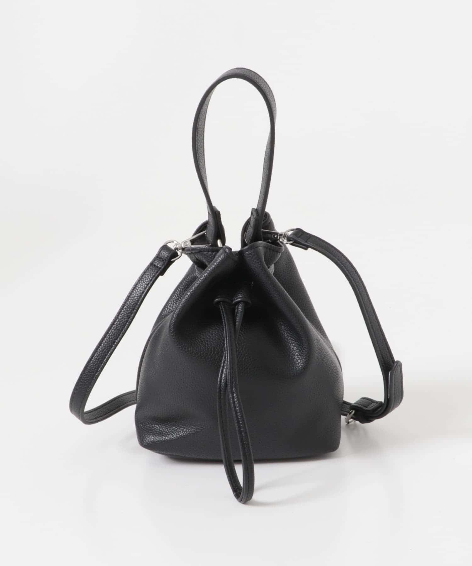 2WAYシボ巾着ショルダーバッグ(one BLACK): バッグ｜URBAN RESEARCH