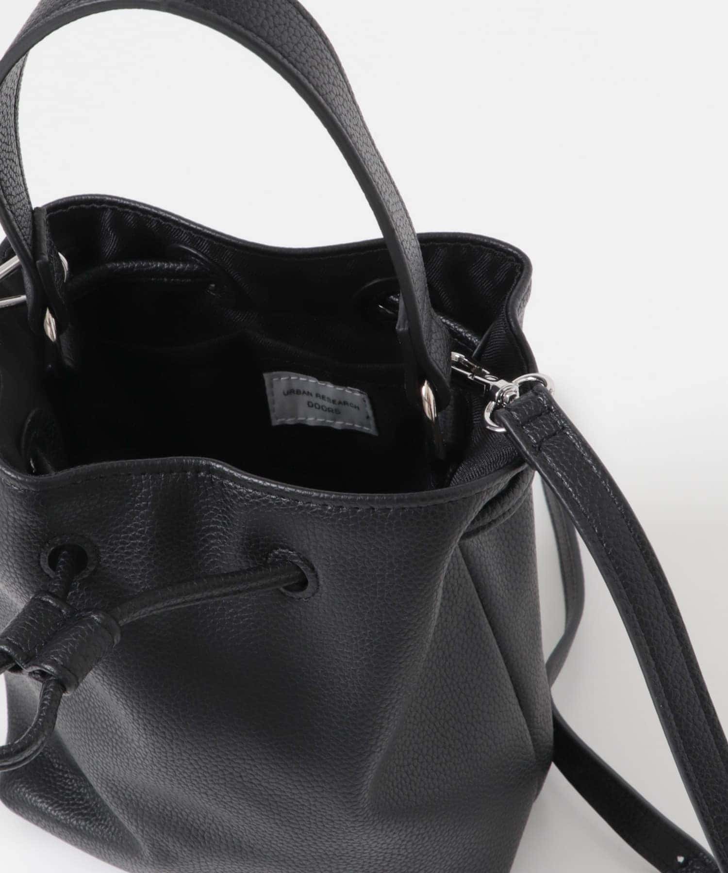 2WAYシボ巾着ショルダーバッグ(one BLACK): バッグ｜URBAN RESEARCH
