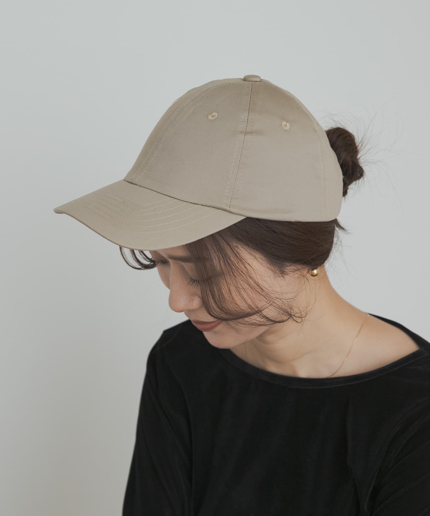 ツイルキャップ ASH BEIGE one