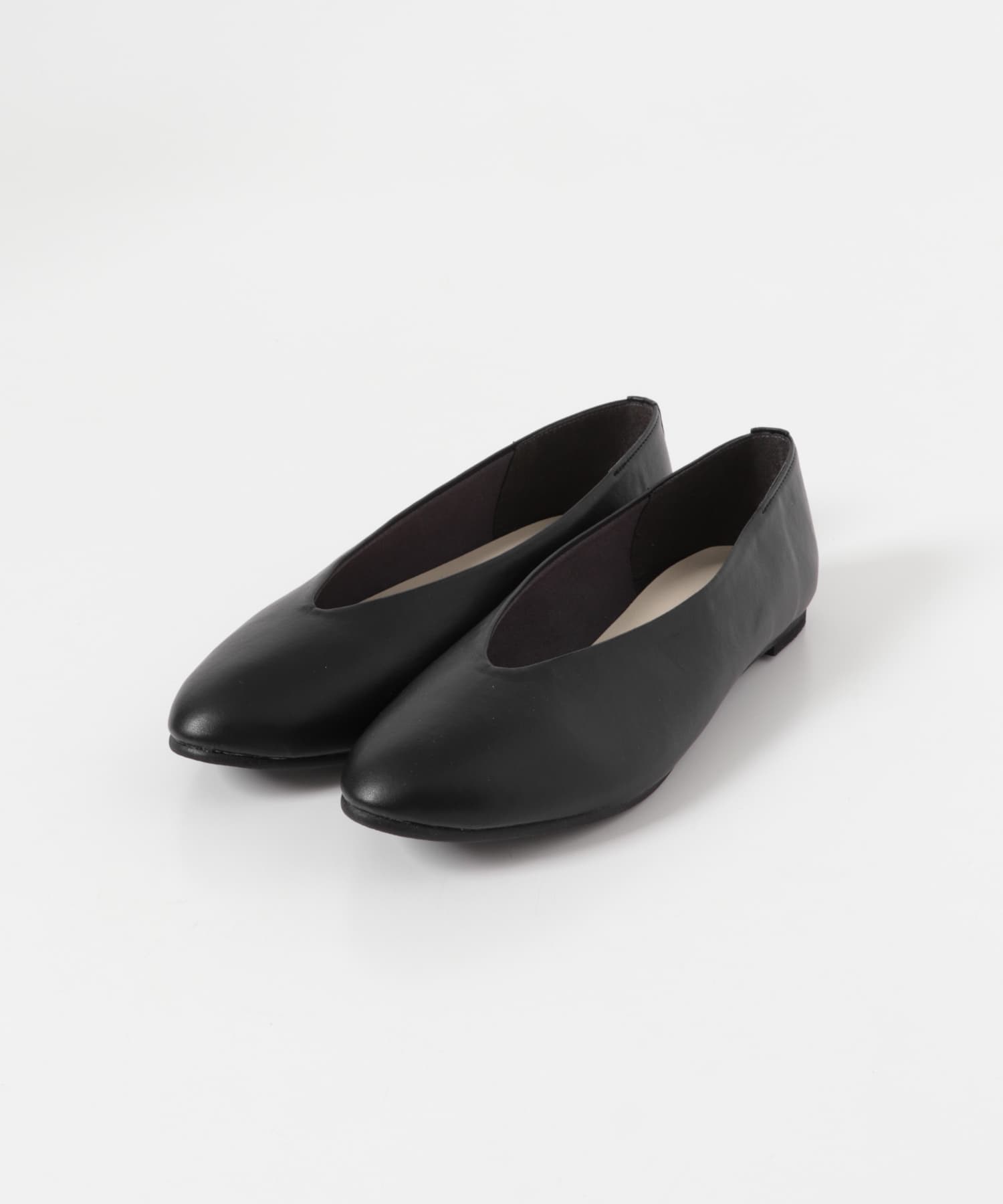 Vカットパンプス BLACK 35