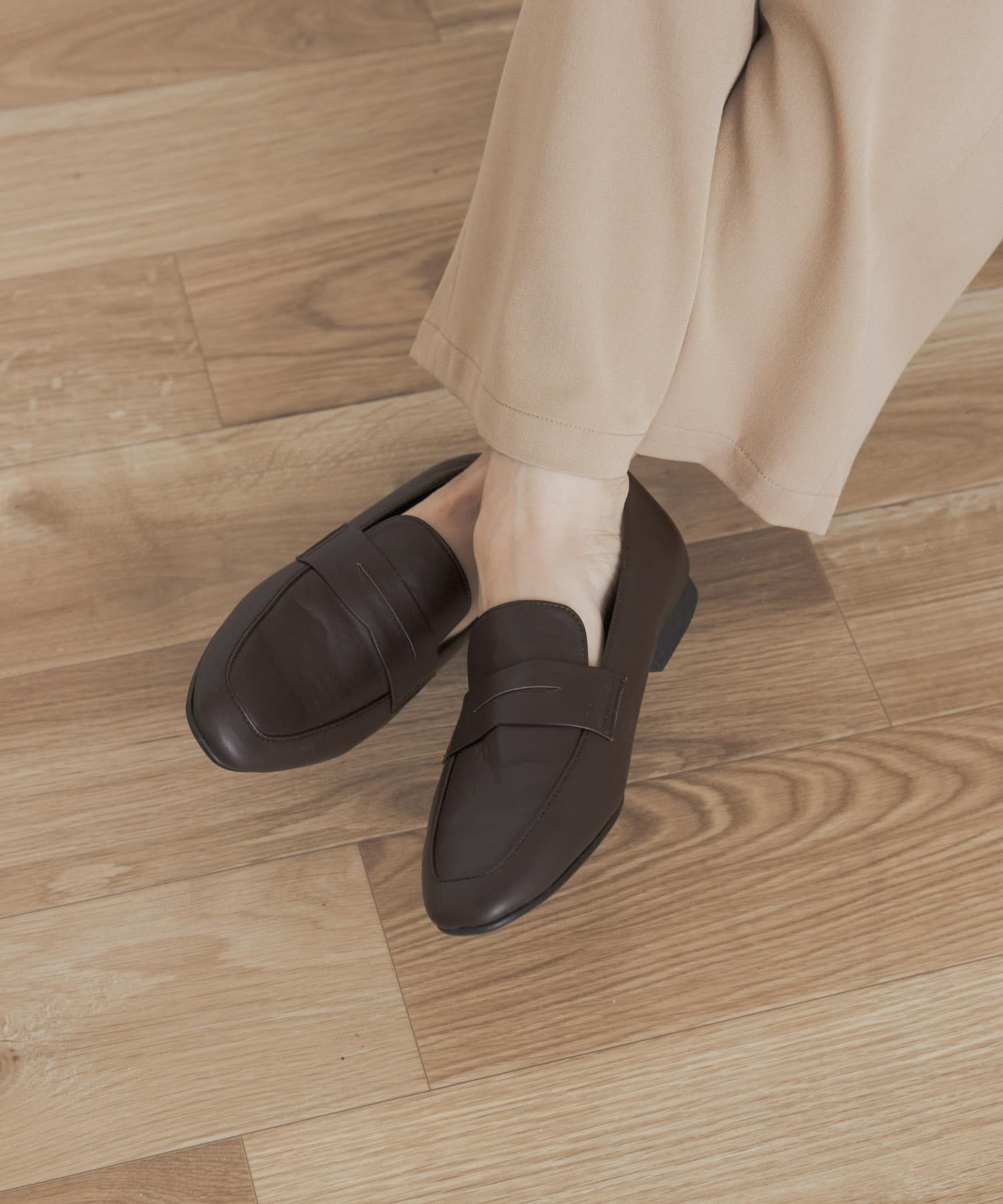 ベーシックローファー BROWN 36