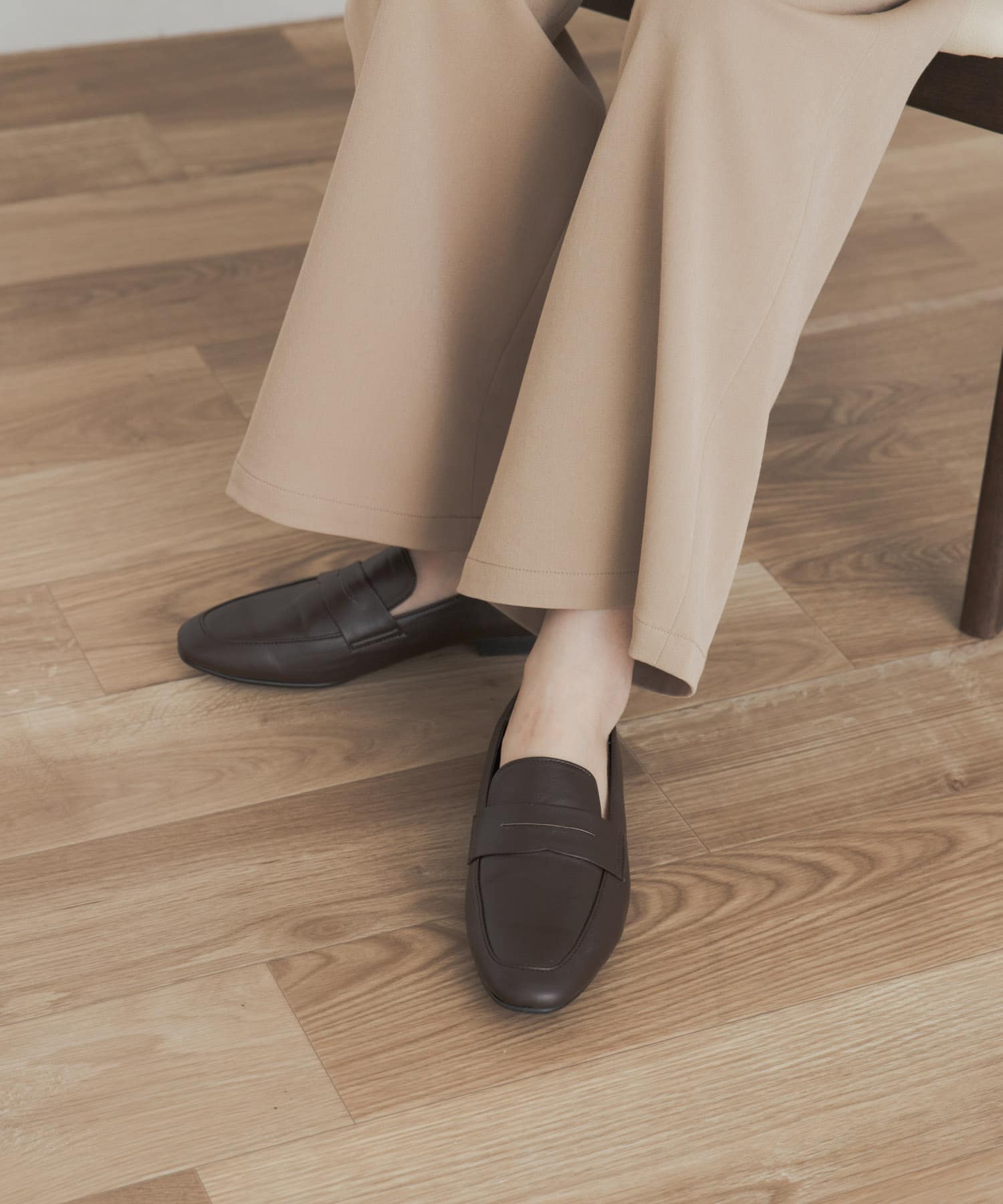 ベーシックローファー BROWN 36