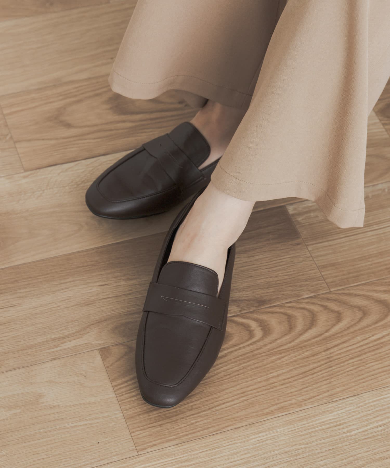 ベーシックローファー BROWN 36