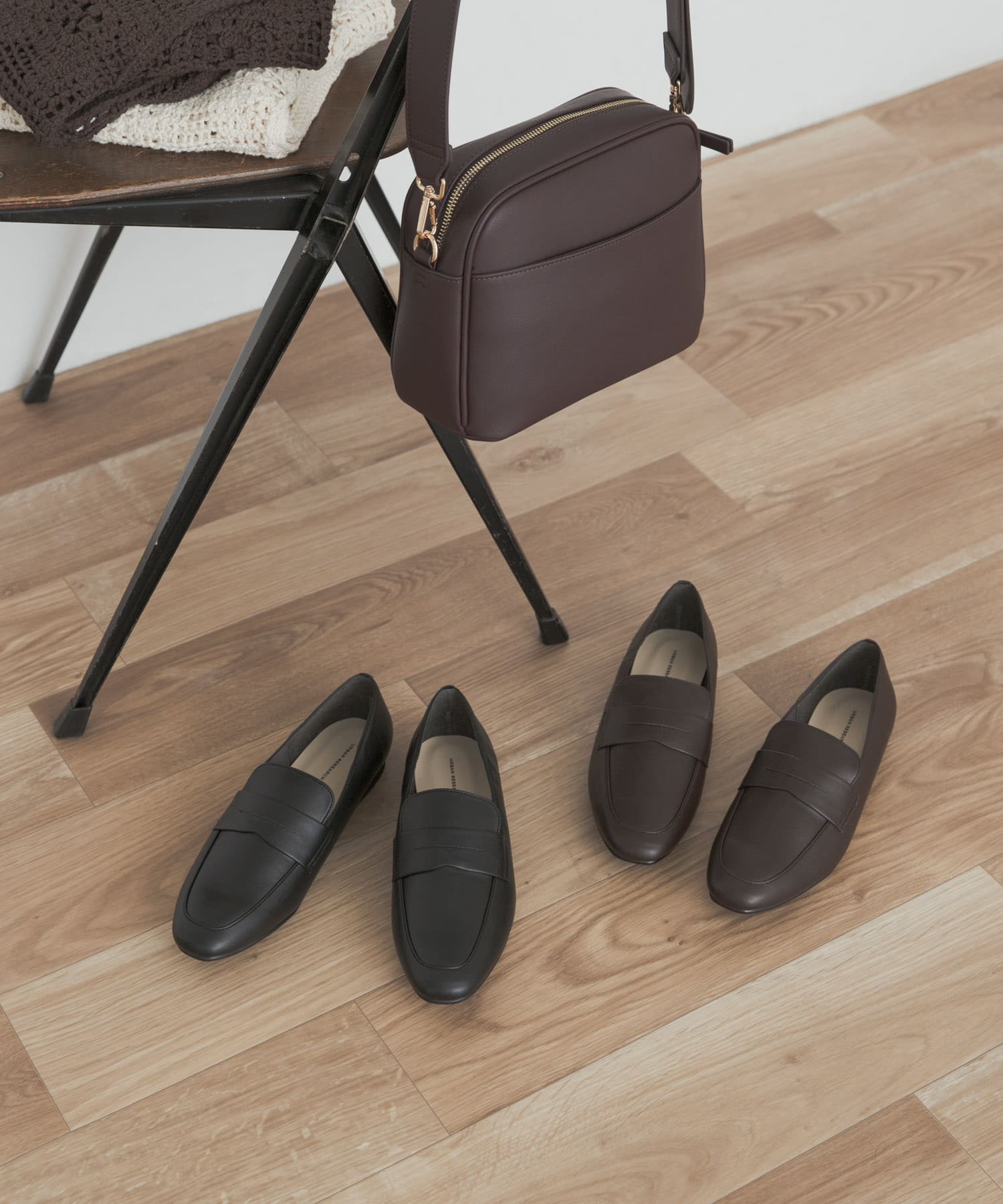 ベーシックローファー BROWN 36