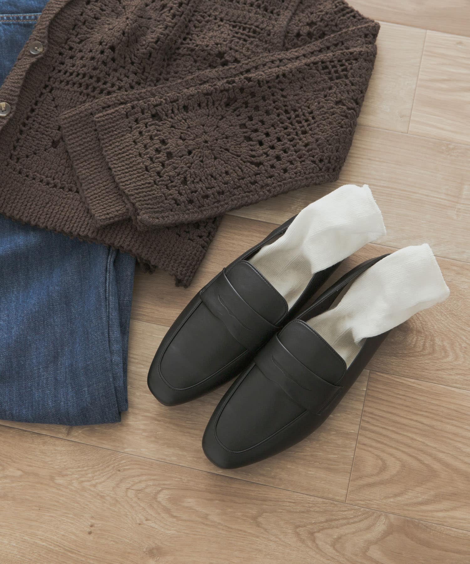 ベーシックローファー BLACK 36