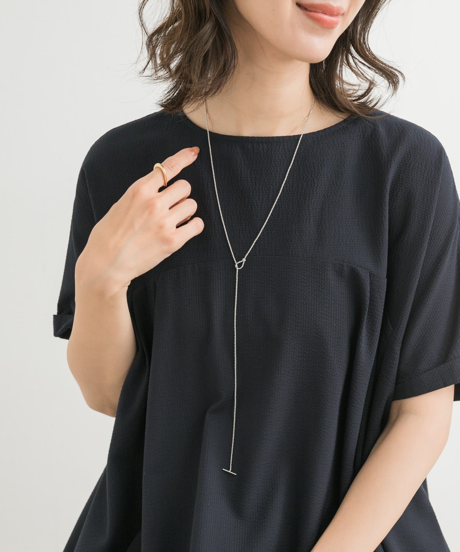 ワンチェーンYネックレス SILVER one