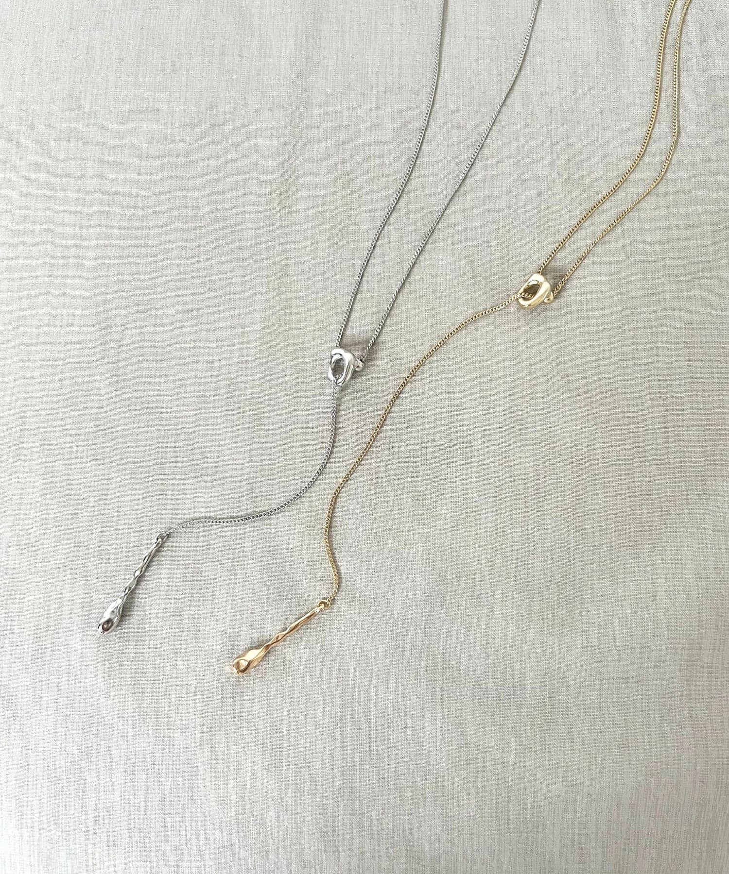 変形マンテルネックレス SILVER one