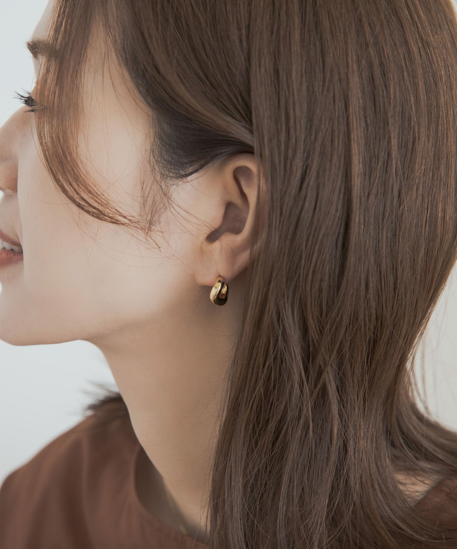 プランプメタルピアス GOLD one