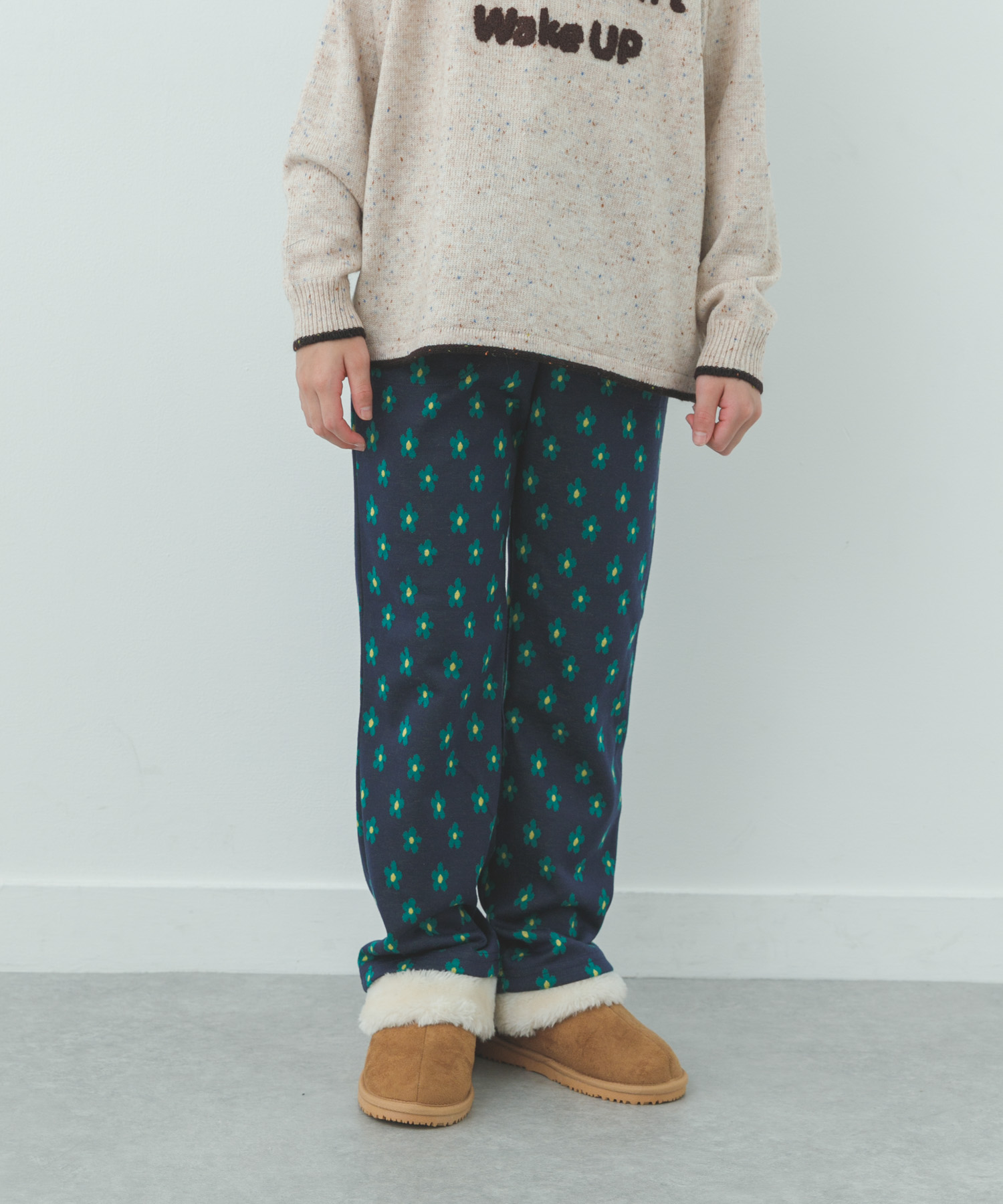 『WEB/一部店舗限定サイズ』フラワージャガードパンツ(KIDS)