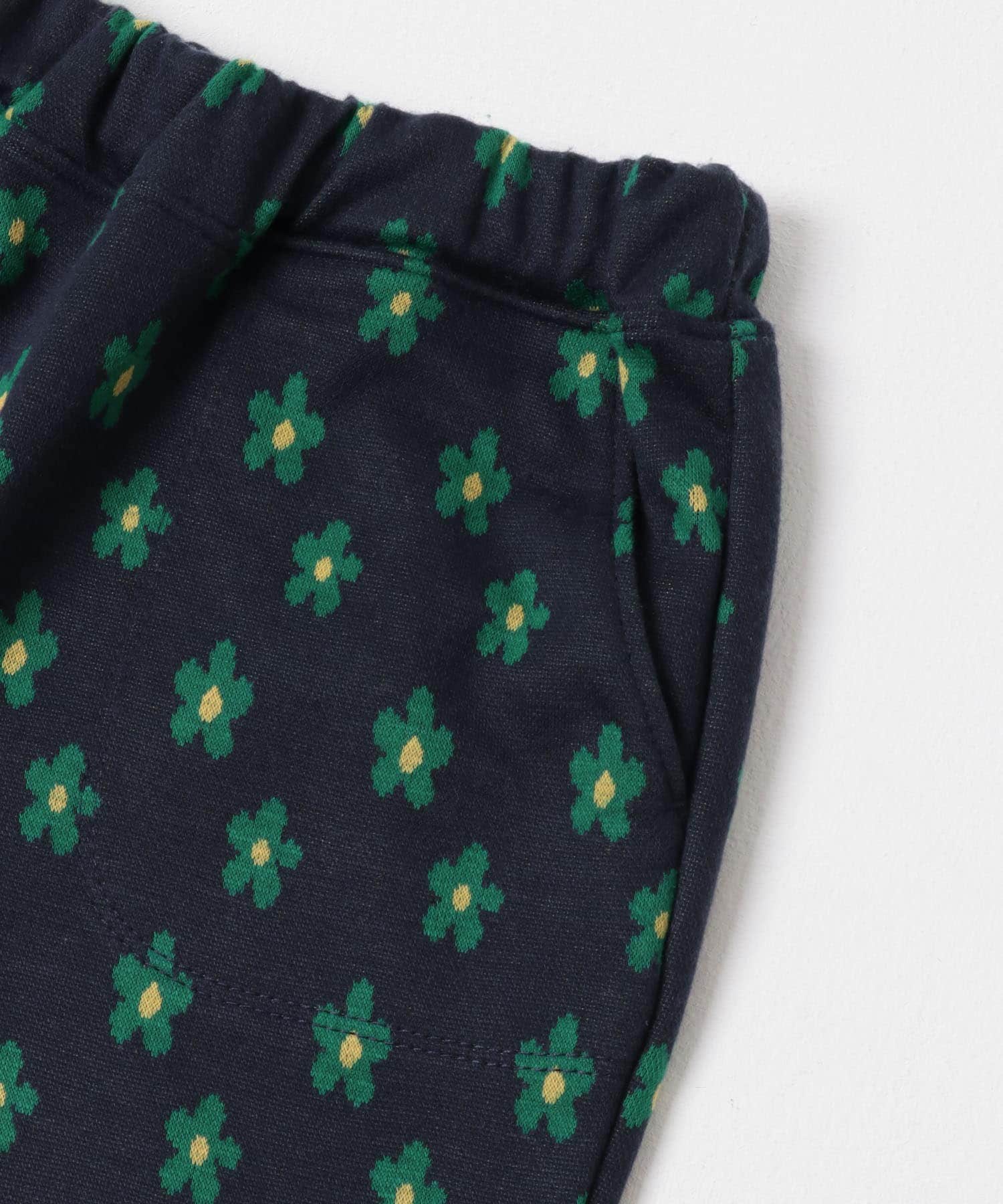 『WEB/一部店舗限定サイズ』フラワージャガードパンツ(KIDS) NAVY 105