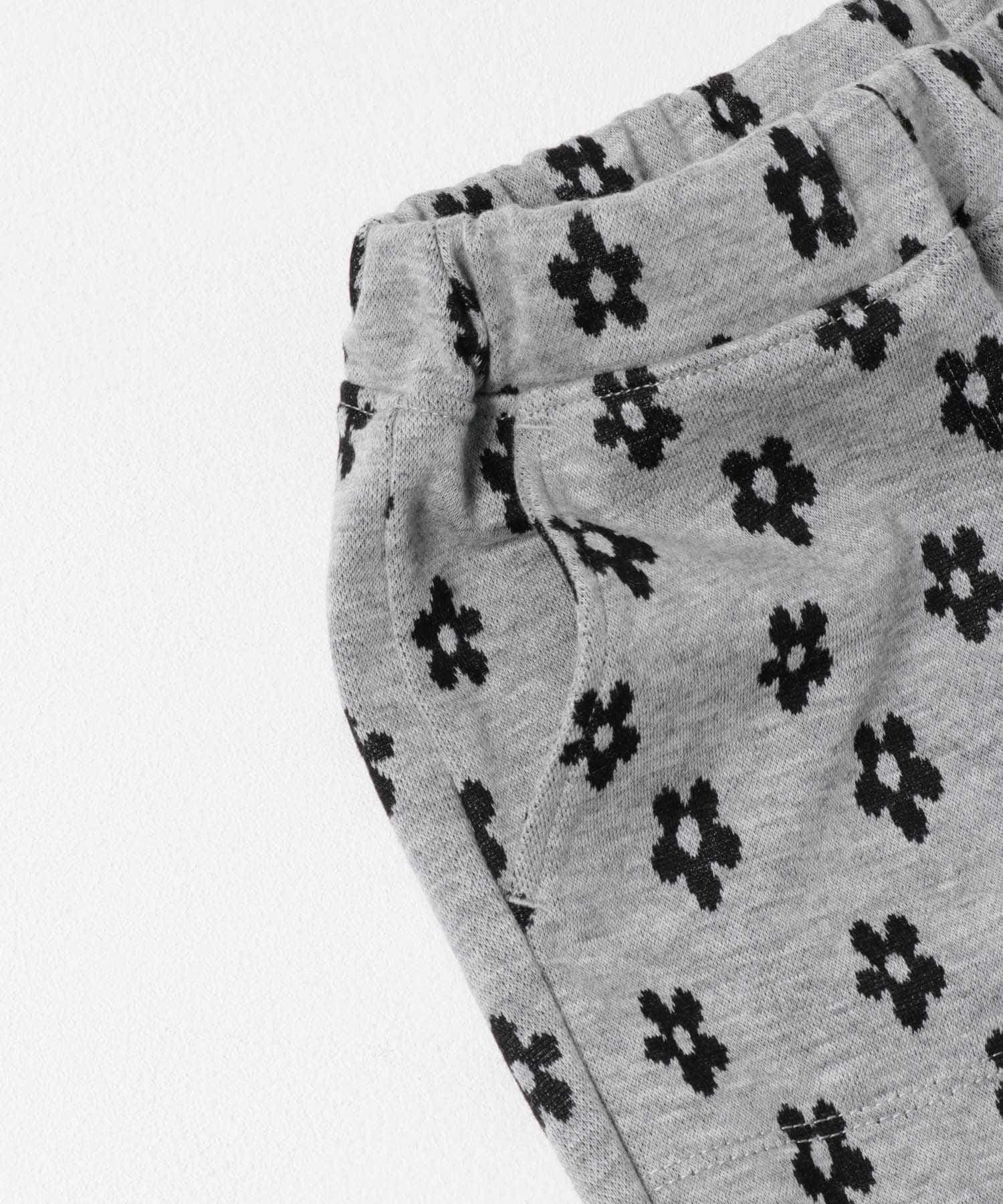 『WEB/一部店舗限定サイズ』フラワージャガードパンツ(KIDS) GRAY 105