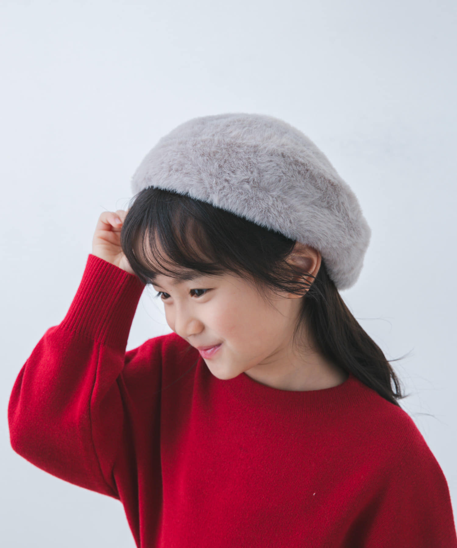 ショートファーベレー帽(KIDS)