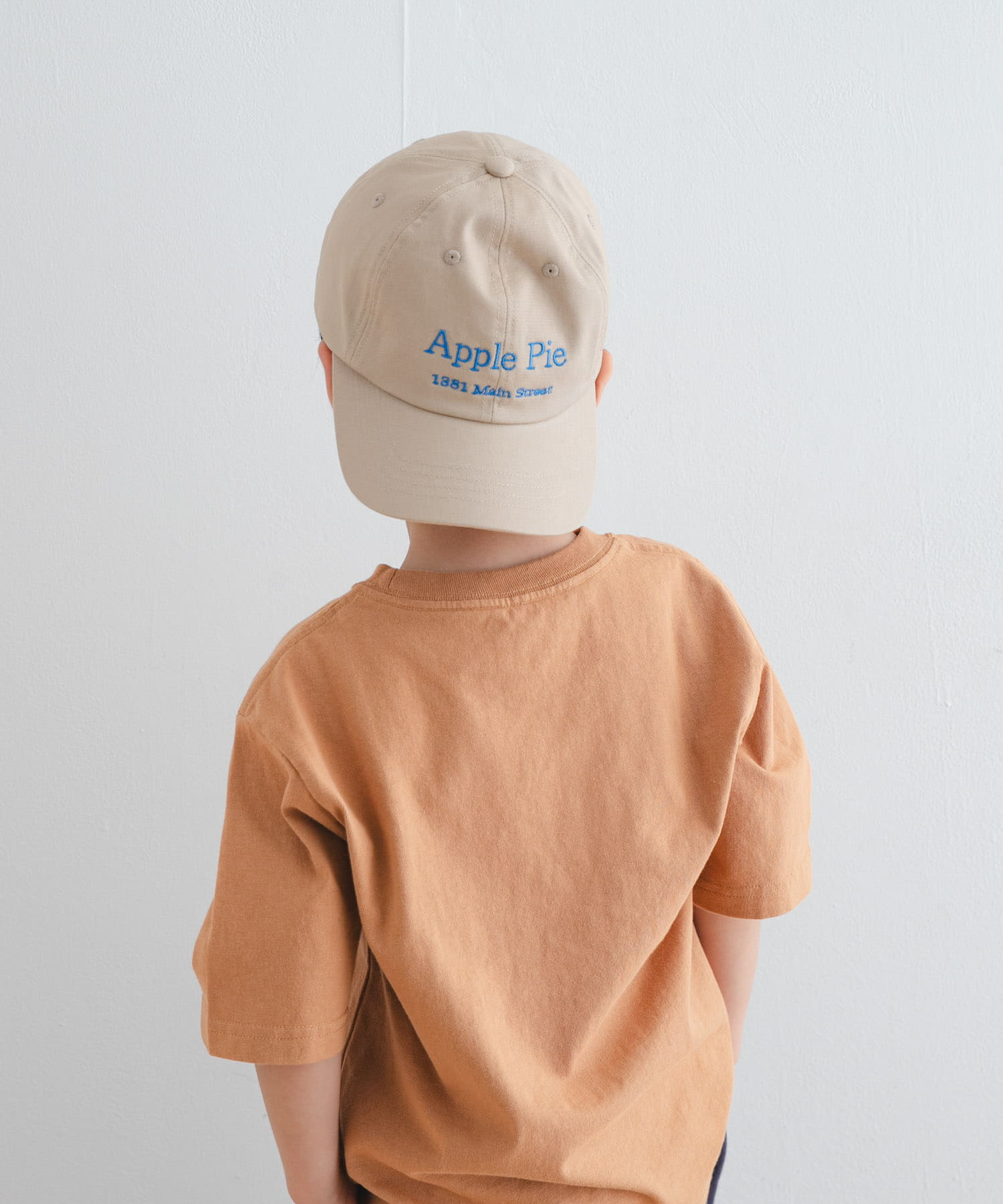 ロゴ刺繍キャップ(KIDS) BEIGE one