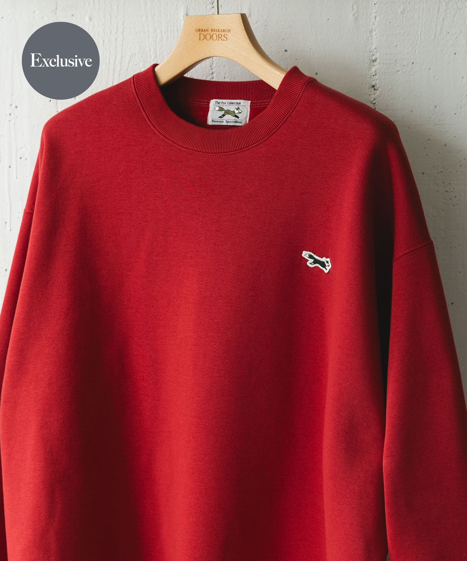 『XLサイズ/WEB限定』『別注』PENNEYS×DOORS　THE FOX クルーネックスウェット