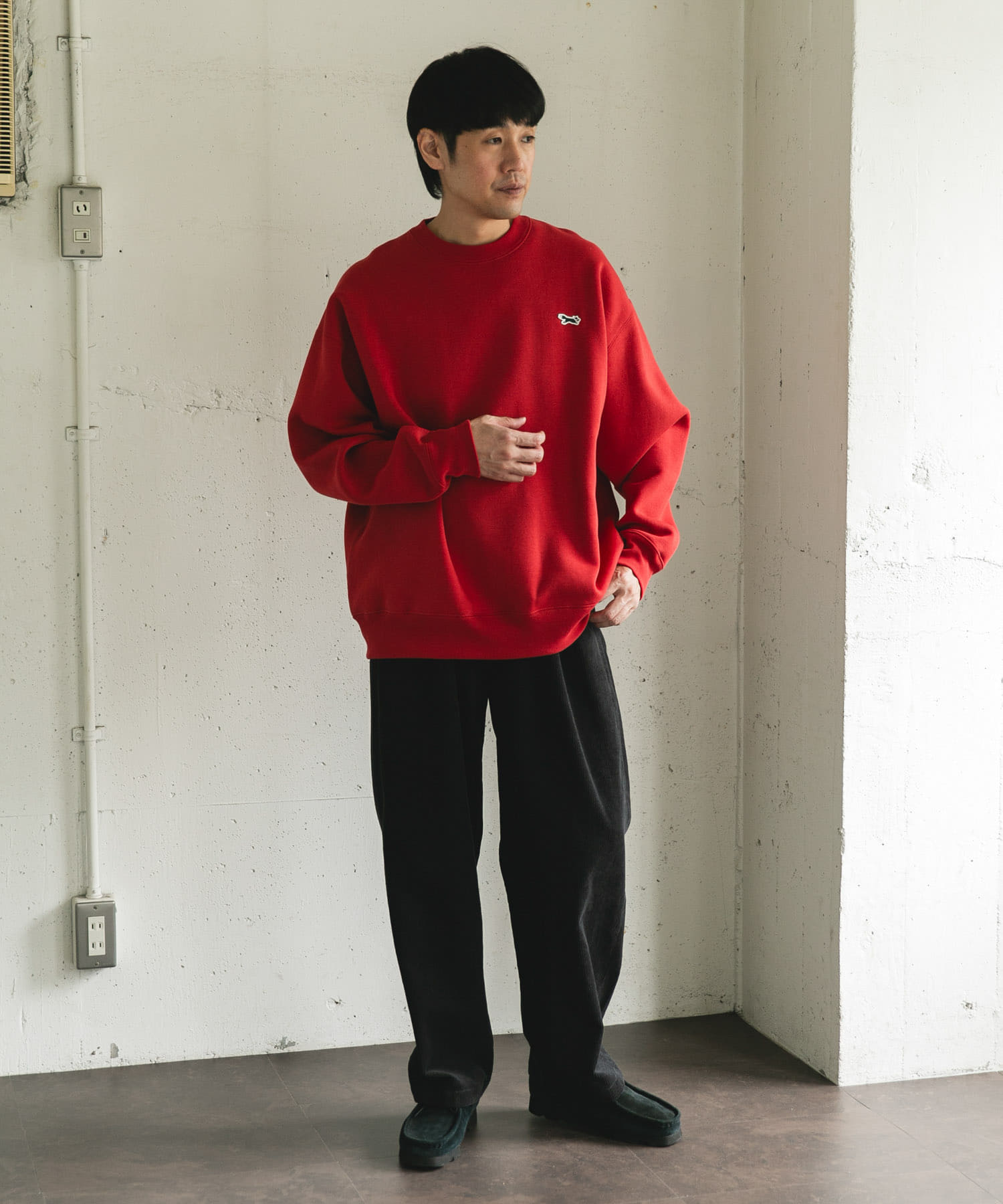 『XLサイズ/WEB限定』『別注』PENNEYS×DOORS　THE FOX クルーネックスウェット RED M