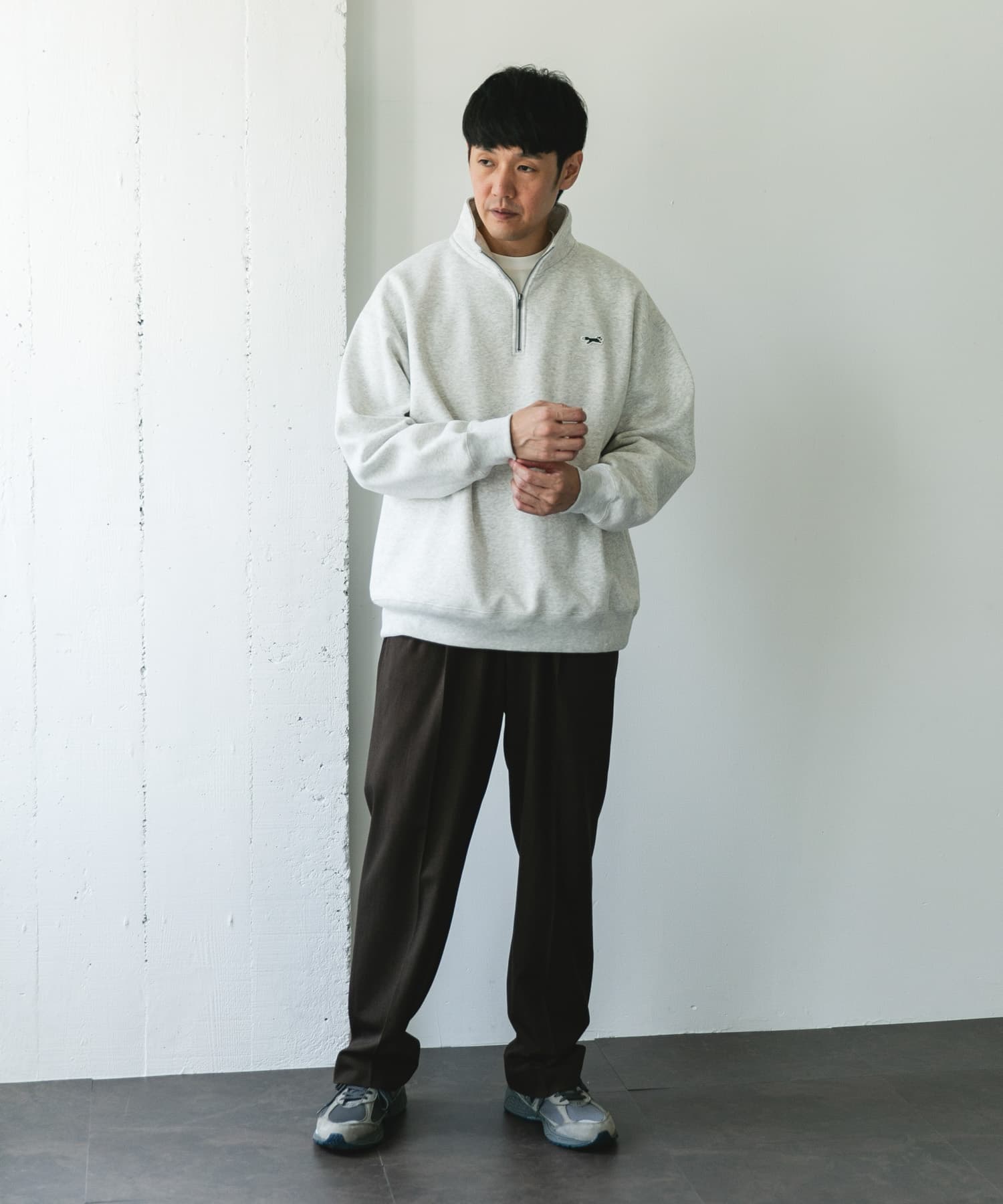 『XLサイズ/WEB限定』『別注』PENNEYS×DOORS　THE FOX ハーフジップスウェット ASH M