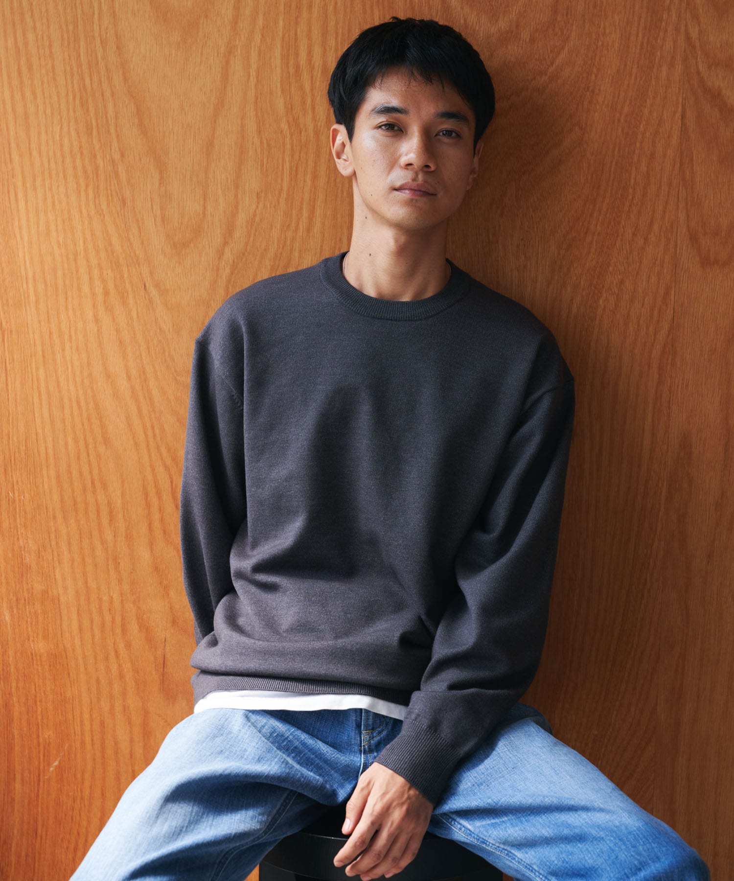 『仁村紗和さん着用』『UR TECH 200日ニット』クルーネック