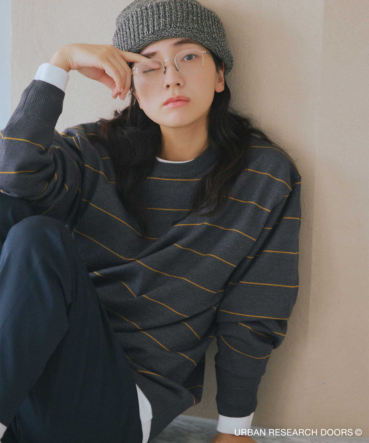『仁村紗和さん着用』『UR TECH 200日ニット』クルーネック