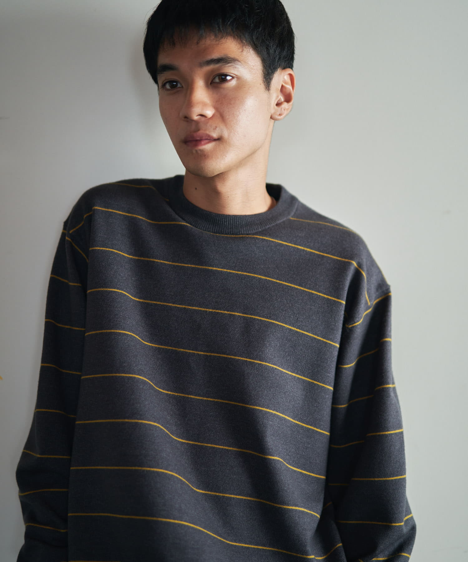 『仁村紗和さん着用』『UR TECH 200日ニット』クルーネック CHA×YEL.K M