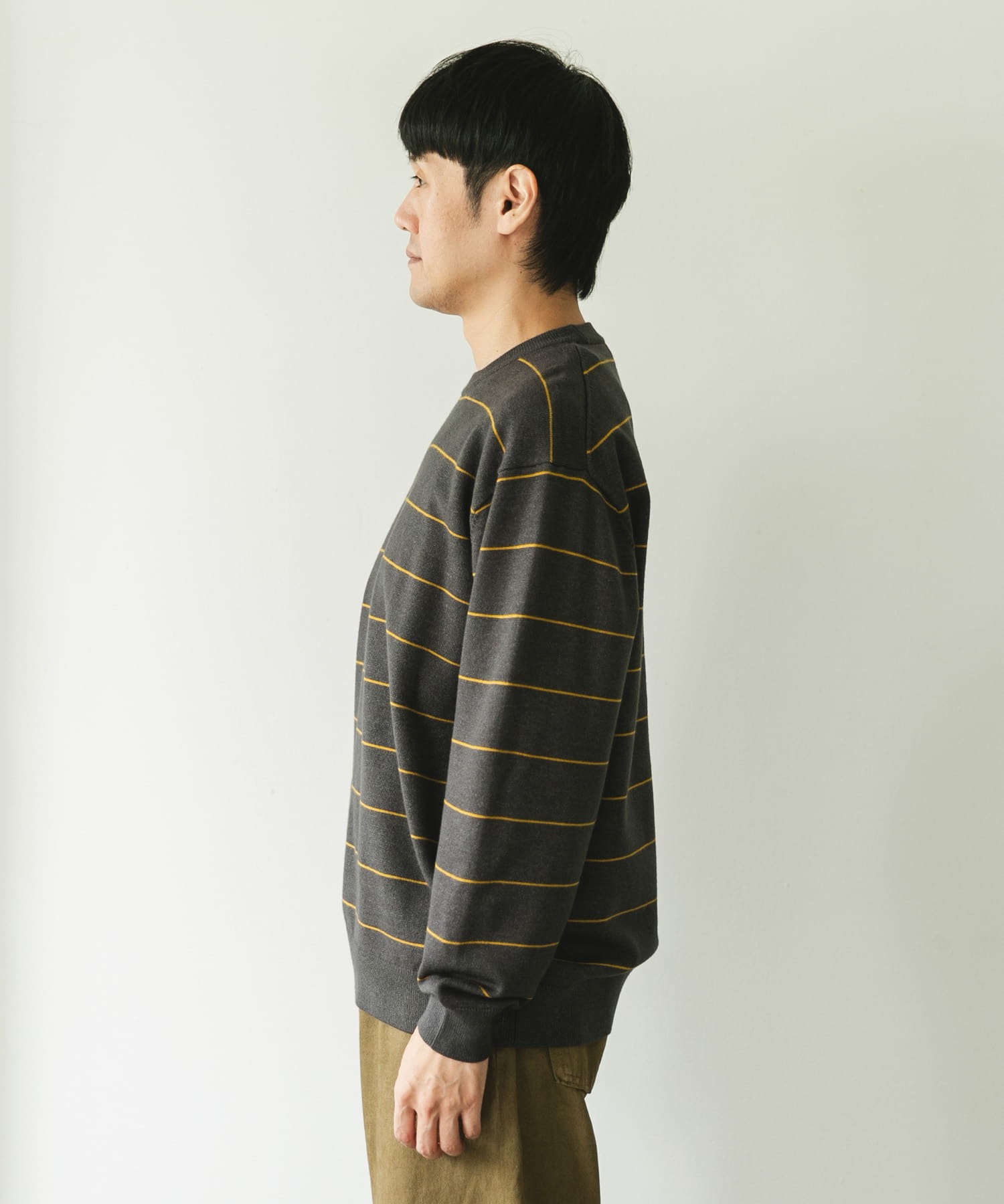 『仁村紗和さん着用』『UR TECH 200日ニット』クルーネック CHA×YEL.K M