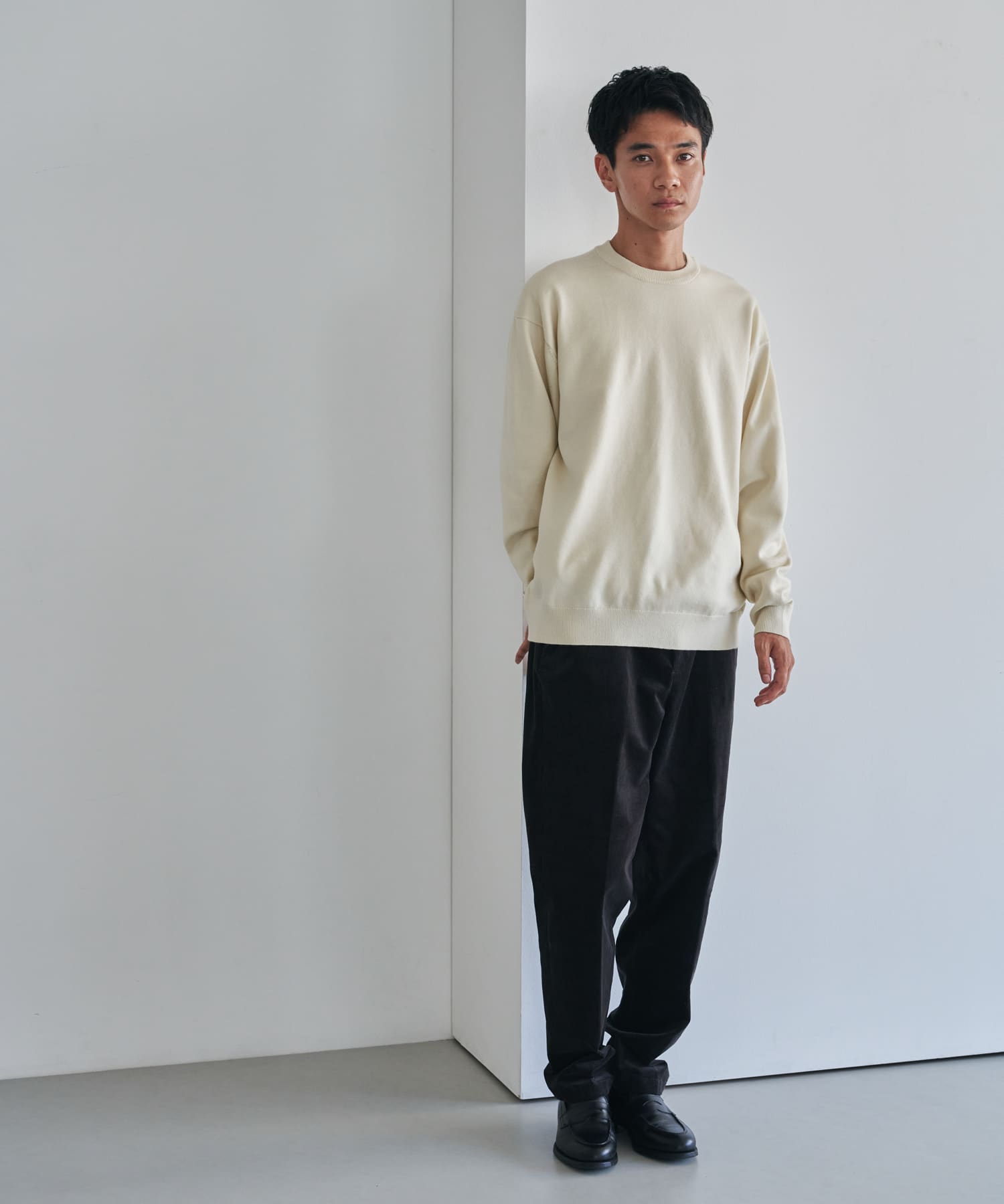 『仁村紗和さん着用』『UR TECH 200日ニット』クルーネック OFF M