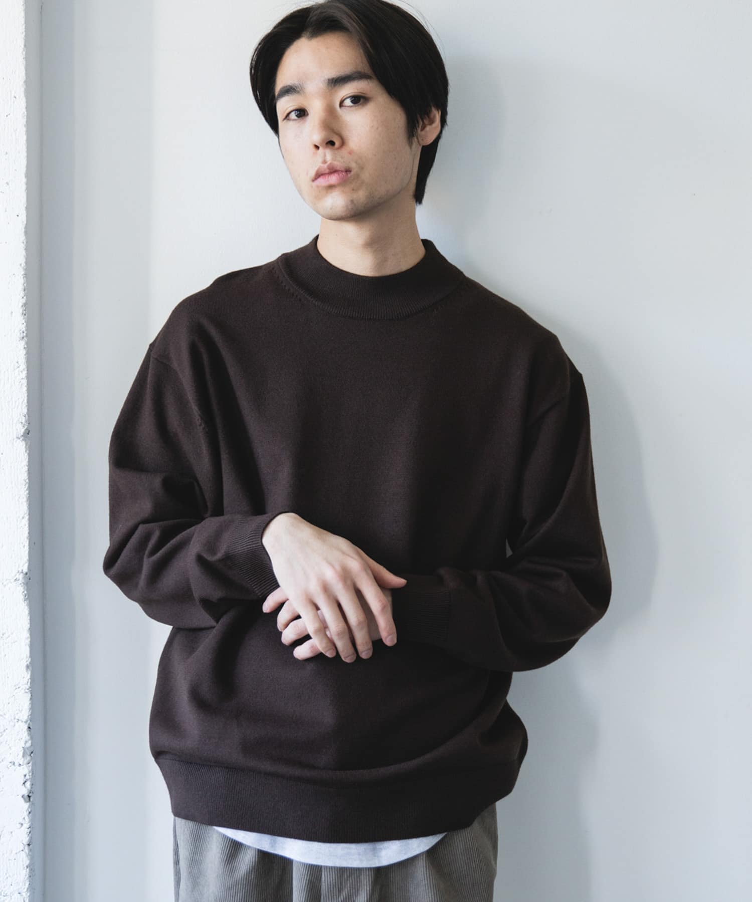 『仁村紗和さん着用』『UR TECH 200日ニット』 モックネック