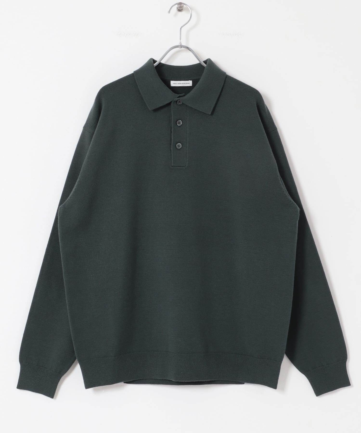 『仁村紗和さん着用』『UR TECH 200日ニット』 ポロシャツ BLUE GREEN M