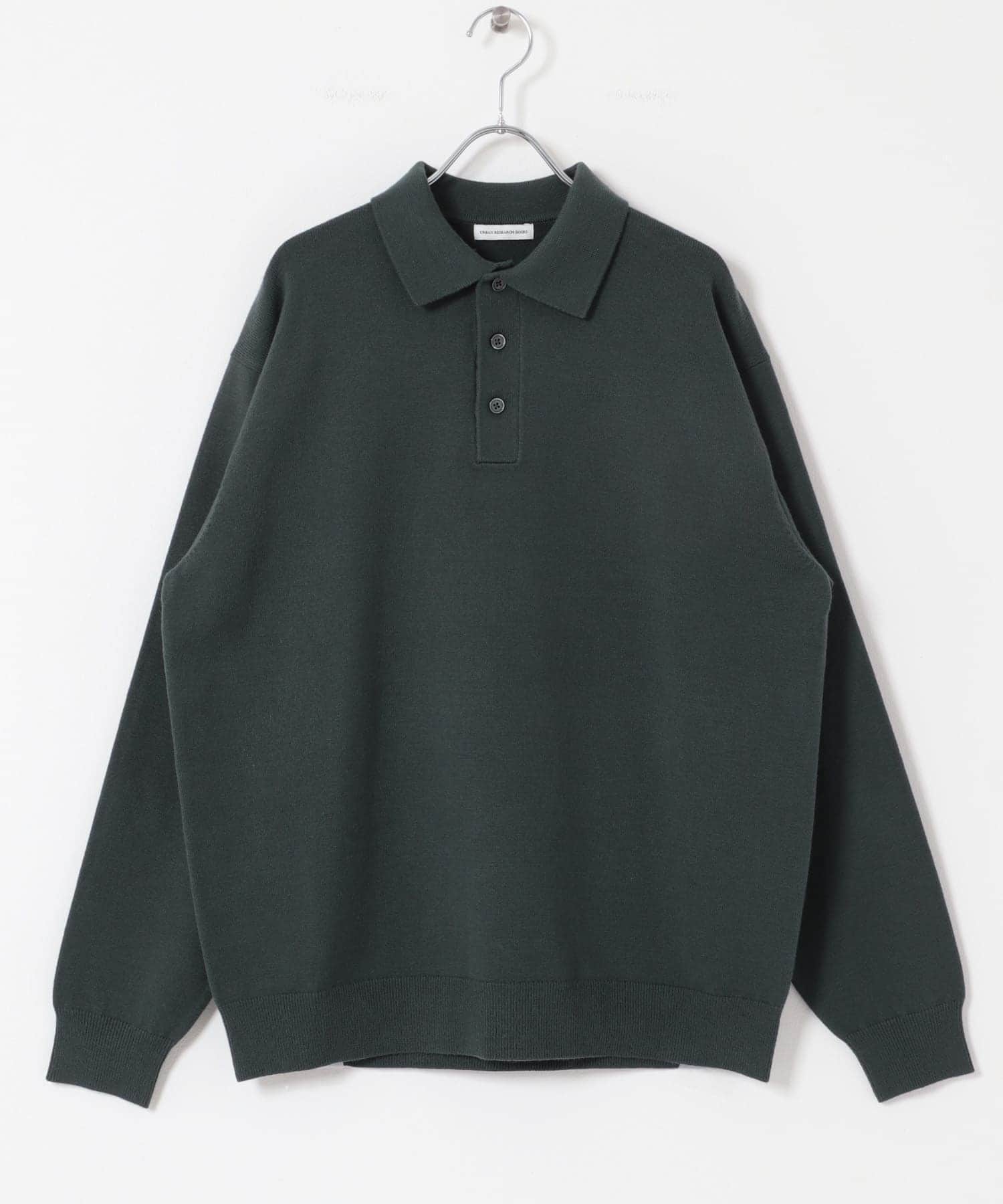 『XLサイズ/WEB限定/仁村紗和さん着用』『UR TECH 200日ニット』 ポロシャツ BLUE GREEN M