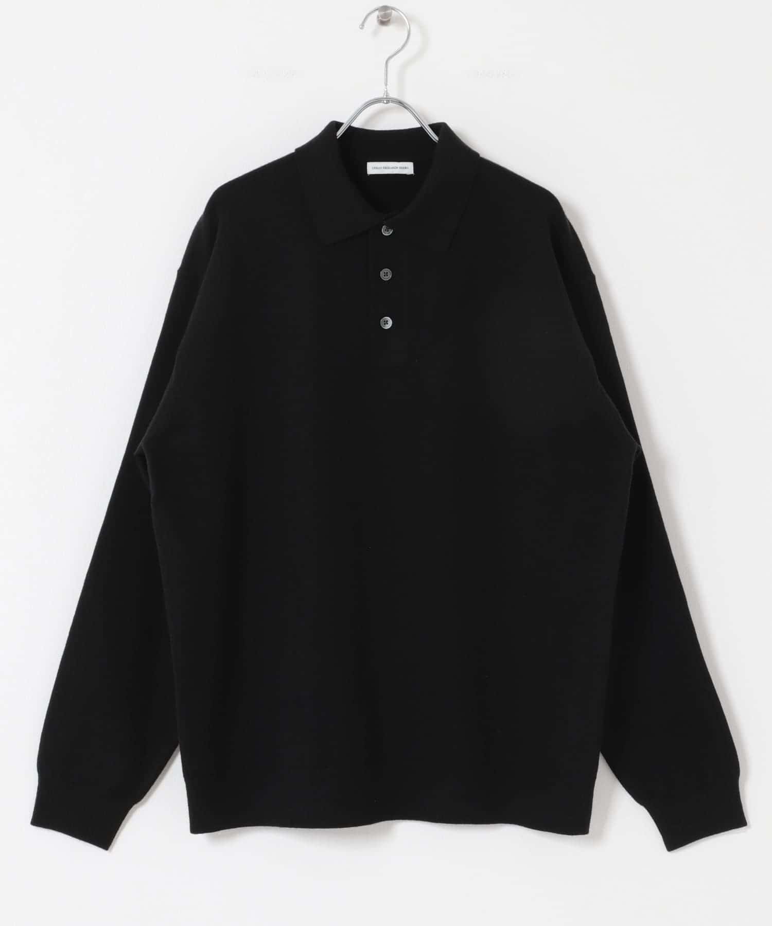 『XLサイズ/WEB限定/仁村紗和さん着用』『UR TECH 200日ニット』 ポロシャツ BLACK M