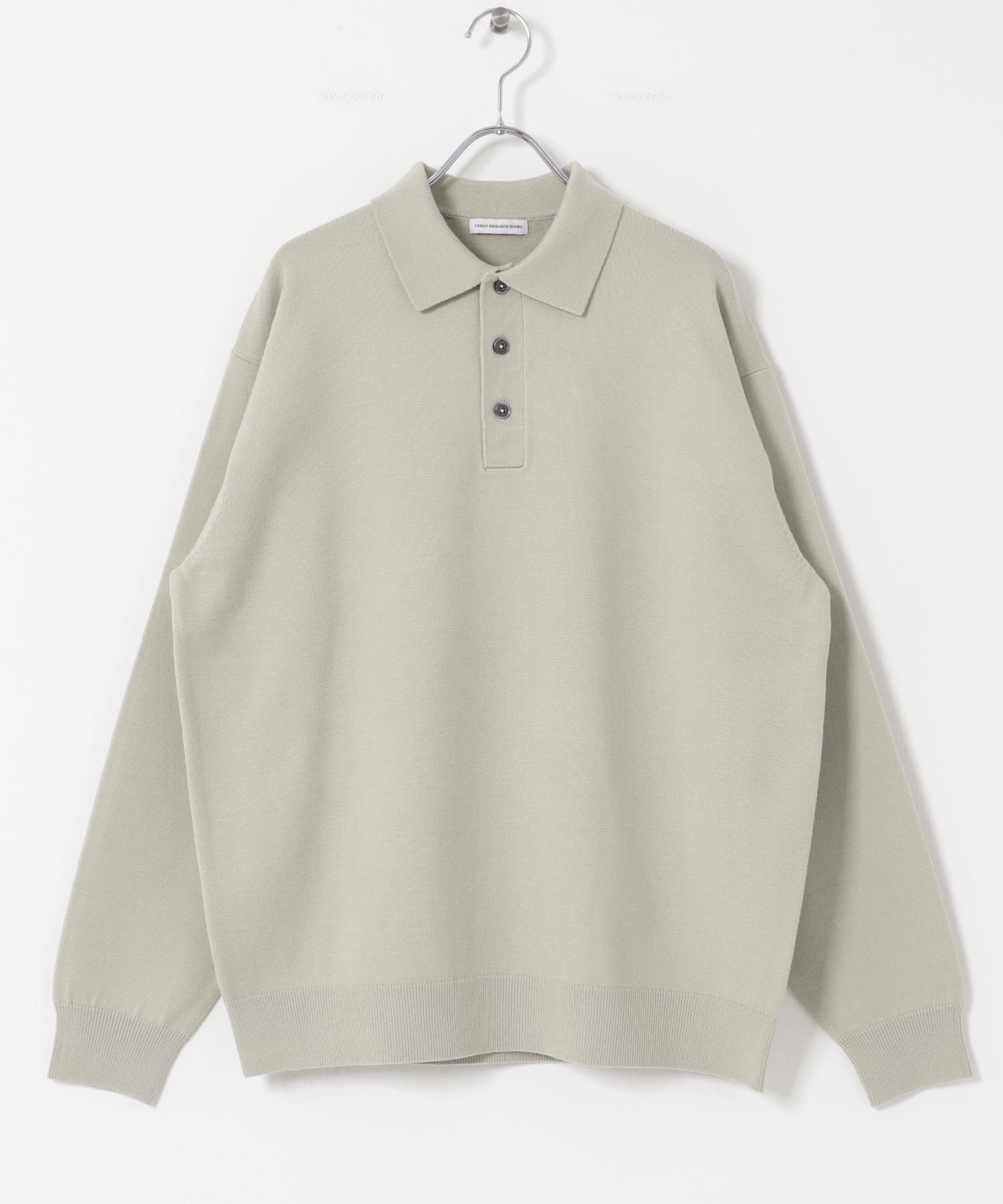『仁村紗和さん着用』『UR TECH 200日ニット』 ポロシャツ L/GRY M