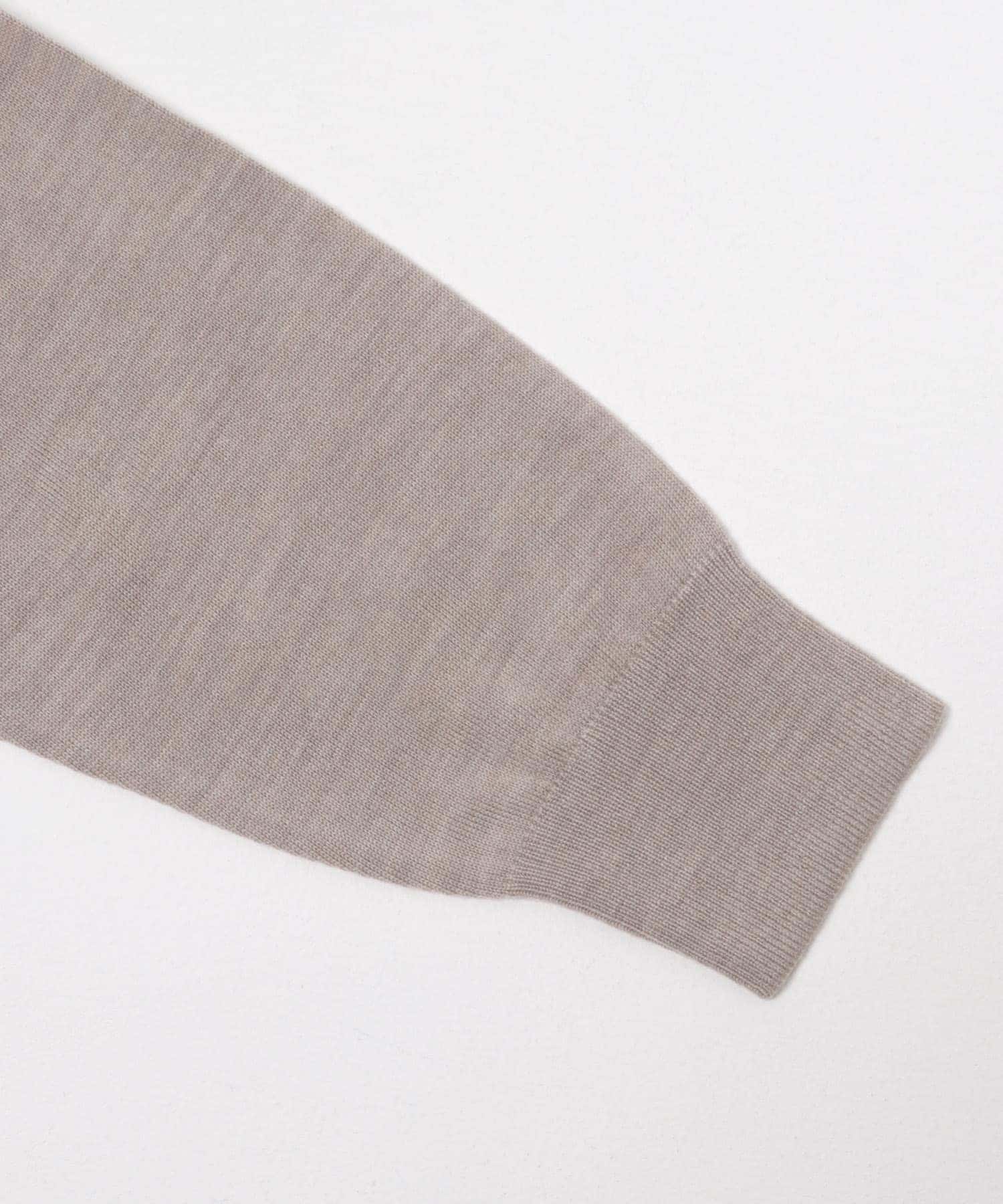 ウォッシャブルウールワイドプルオーバー 杢BEIGE M