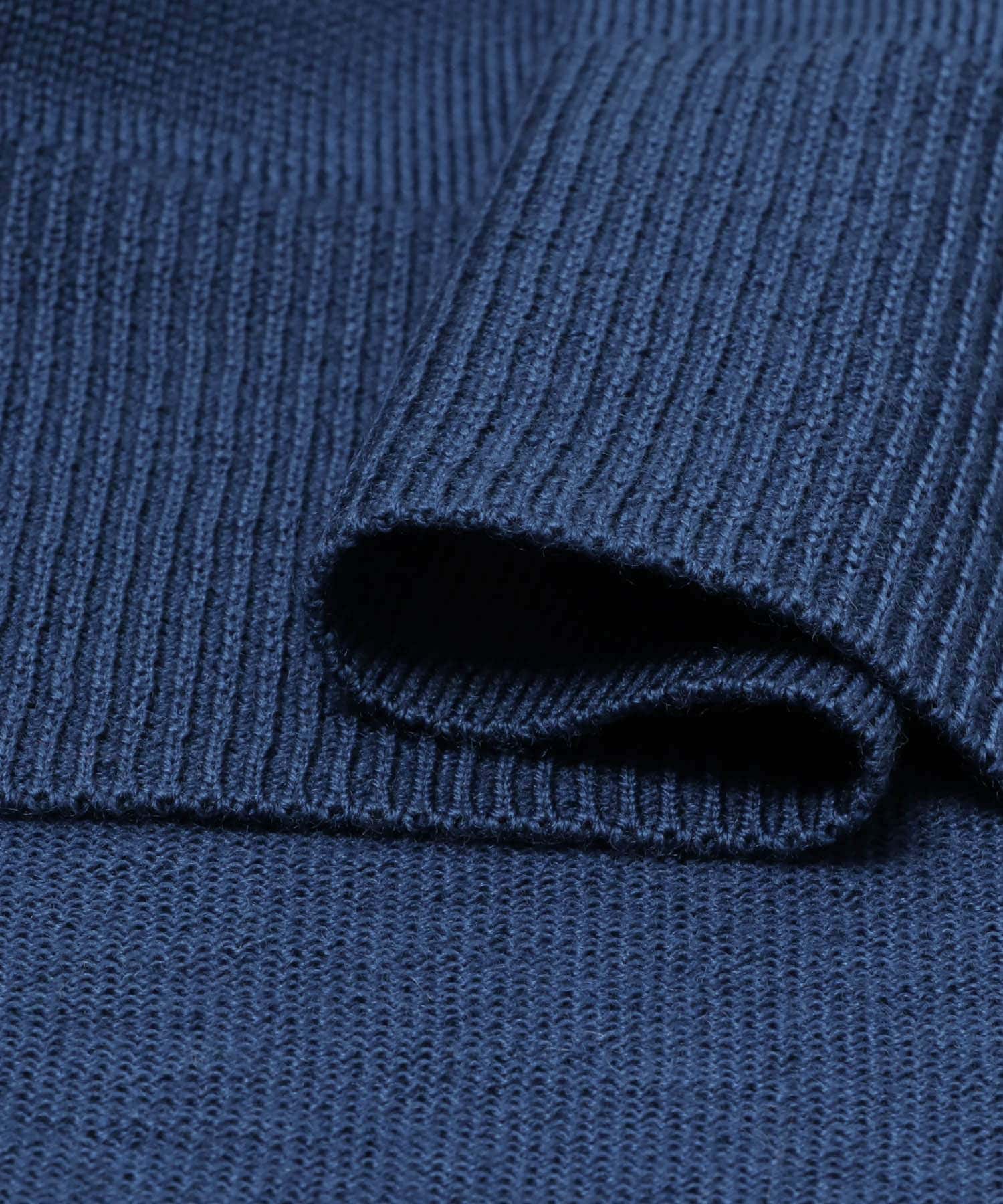 ウォッシャブルウールワイドプルオーバー BLUE M