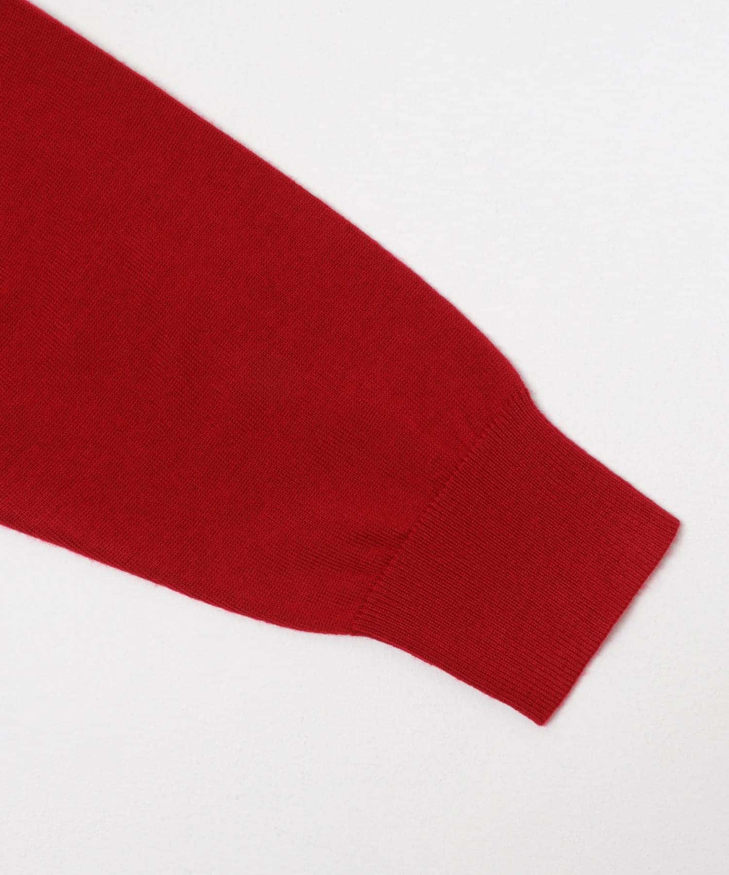 ウォッシャブルウールワイドプルオーバー D/RED M