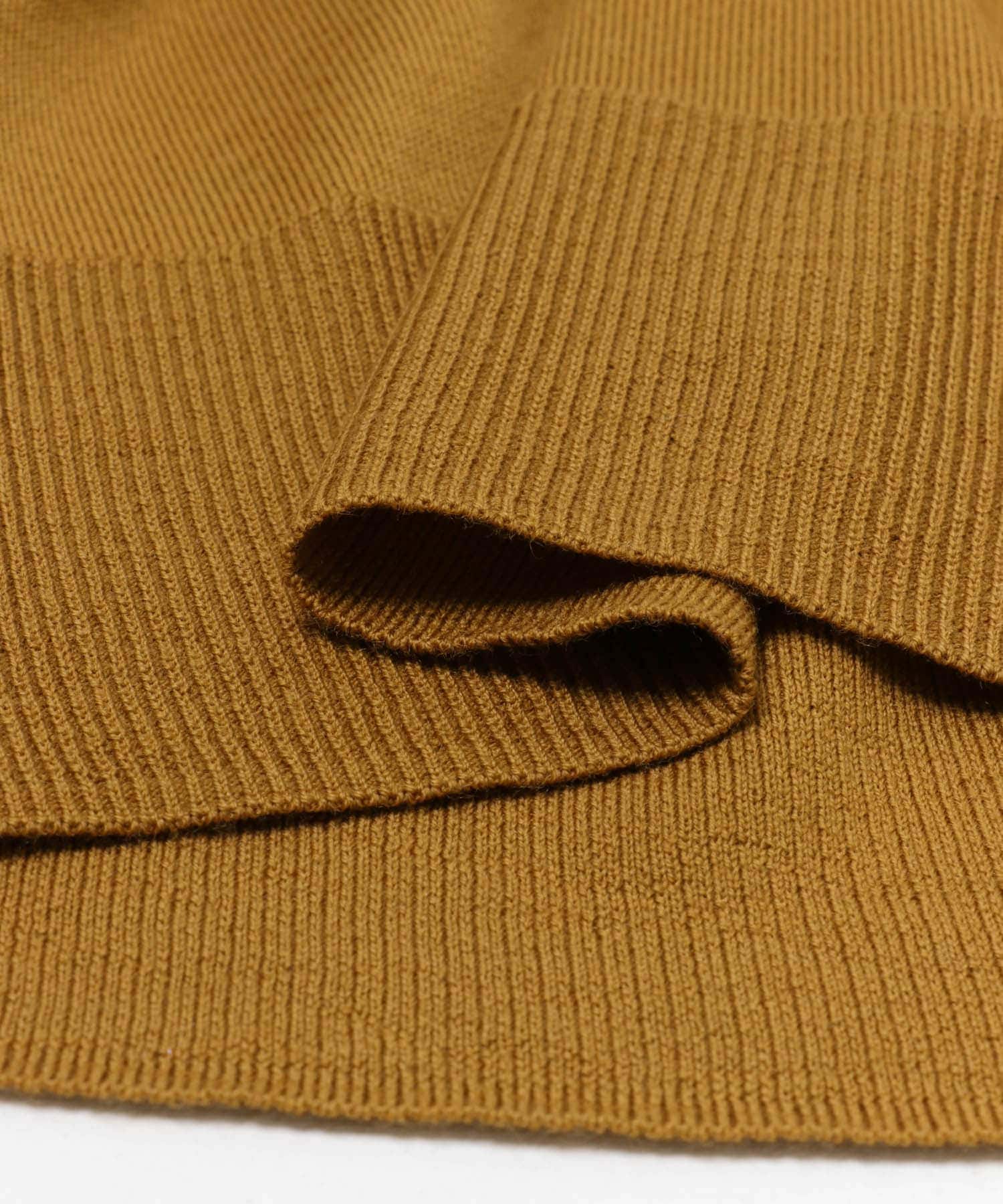 ウォッシャブルウールVネックワイドカーディガン GOLD M