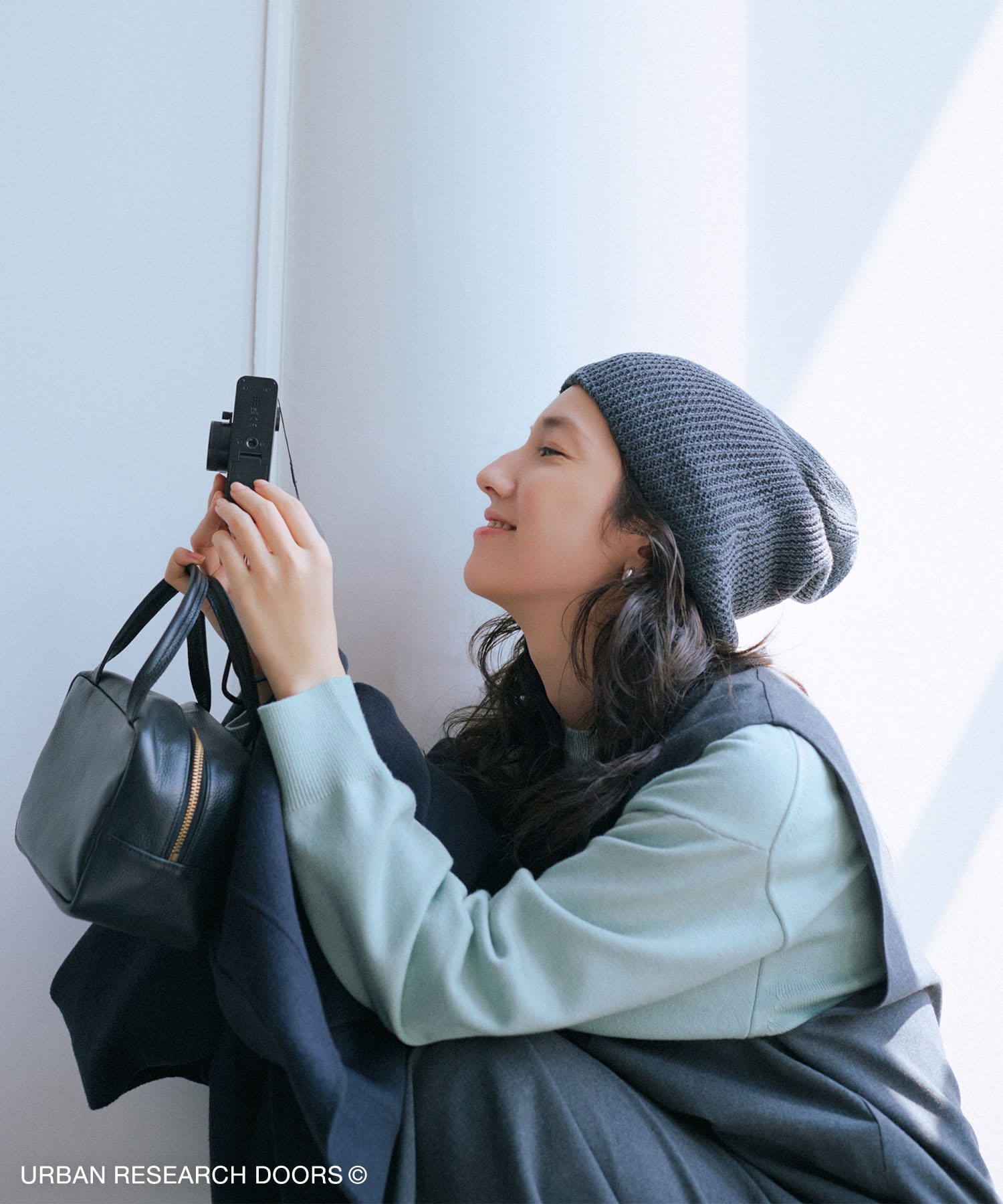 『仁村紗和さん着用』『UR TECH 200日ニット』スウェットライクプルオーバー