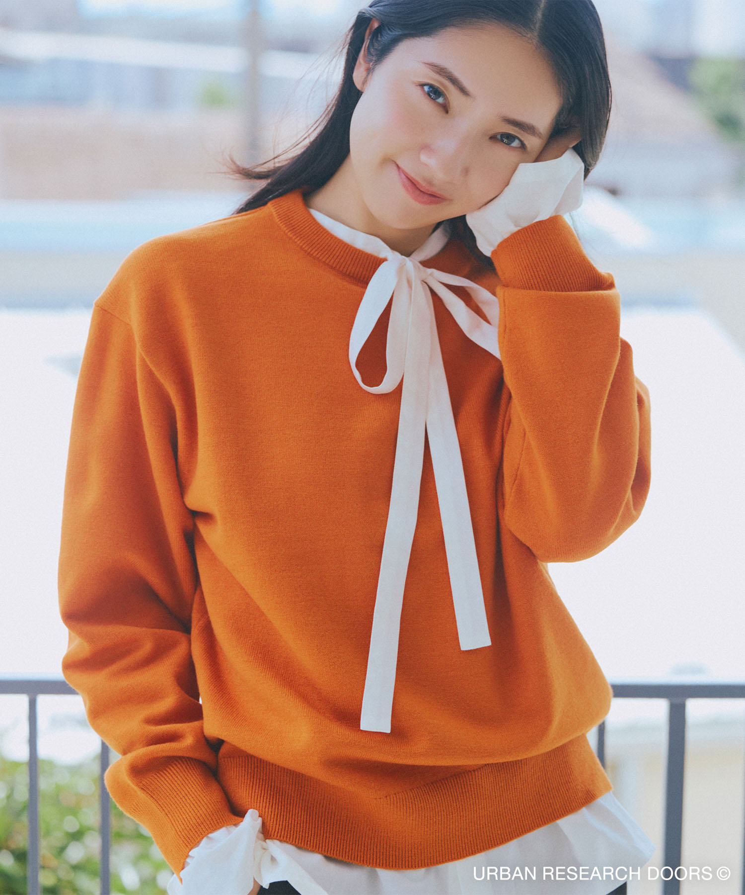『仁村紗和さん着用』『UR TECH 200日ニット』スウェットライクプルオーバー