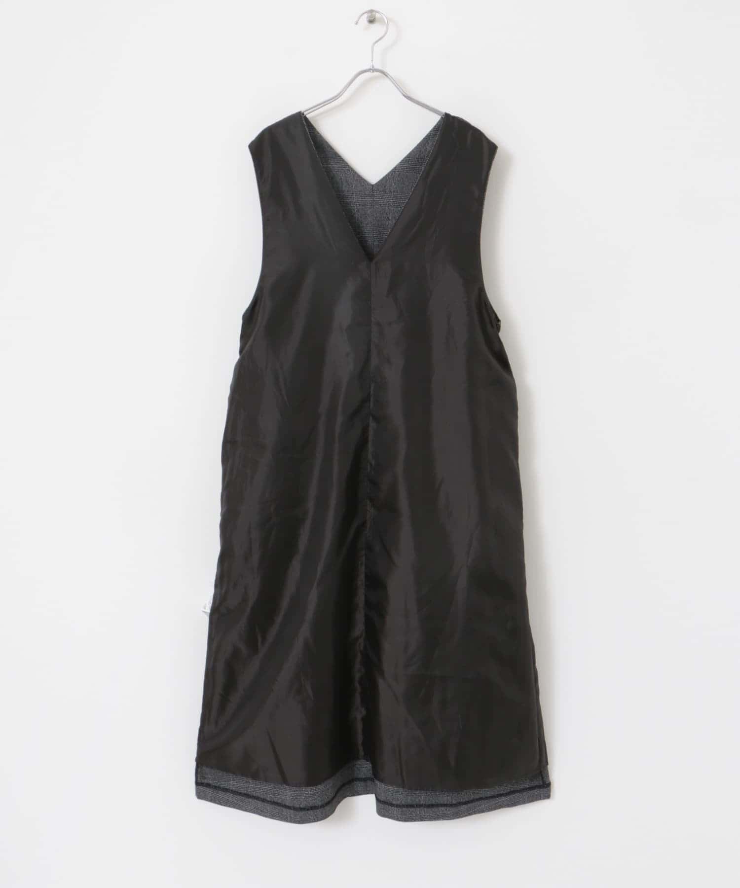 『UR TECH』ツイルフレアジャンパースカート GLEN CHECK M