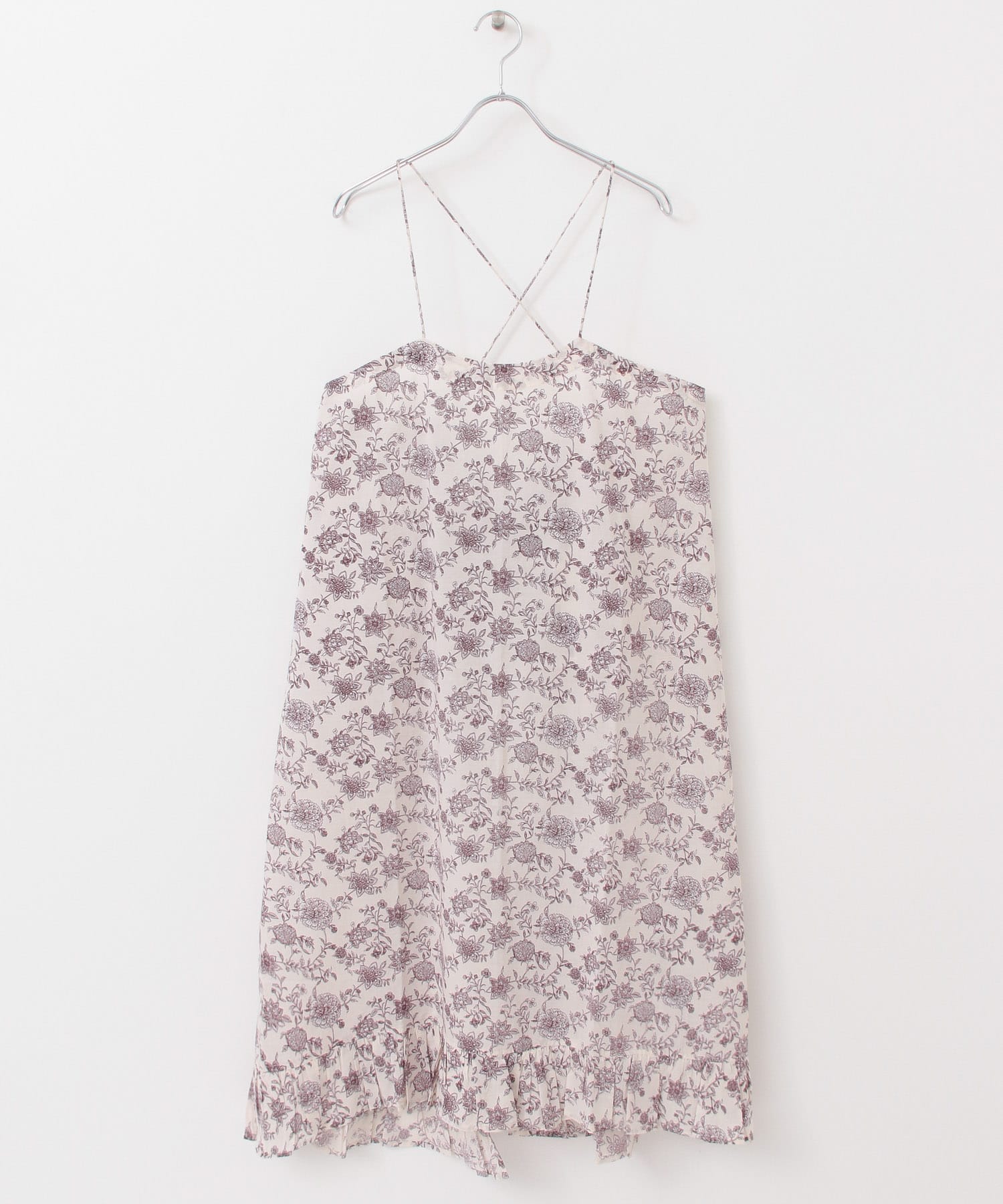 siiwa　インドプリントエプロンスカート オフ one