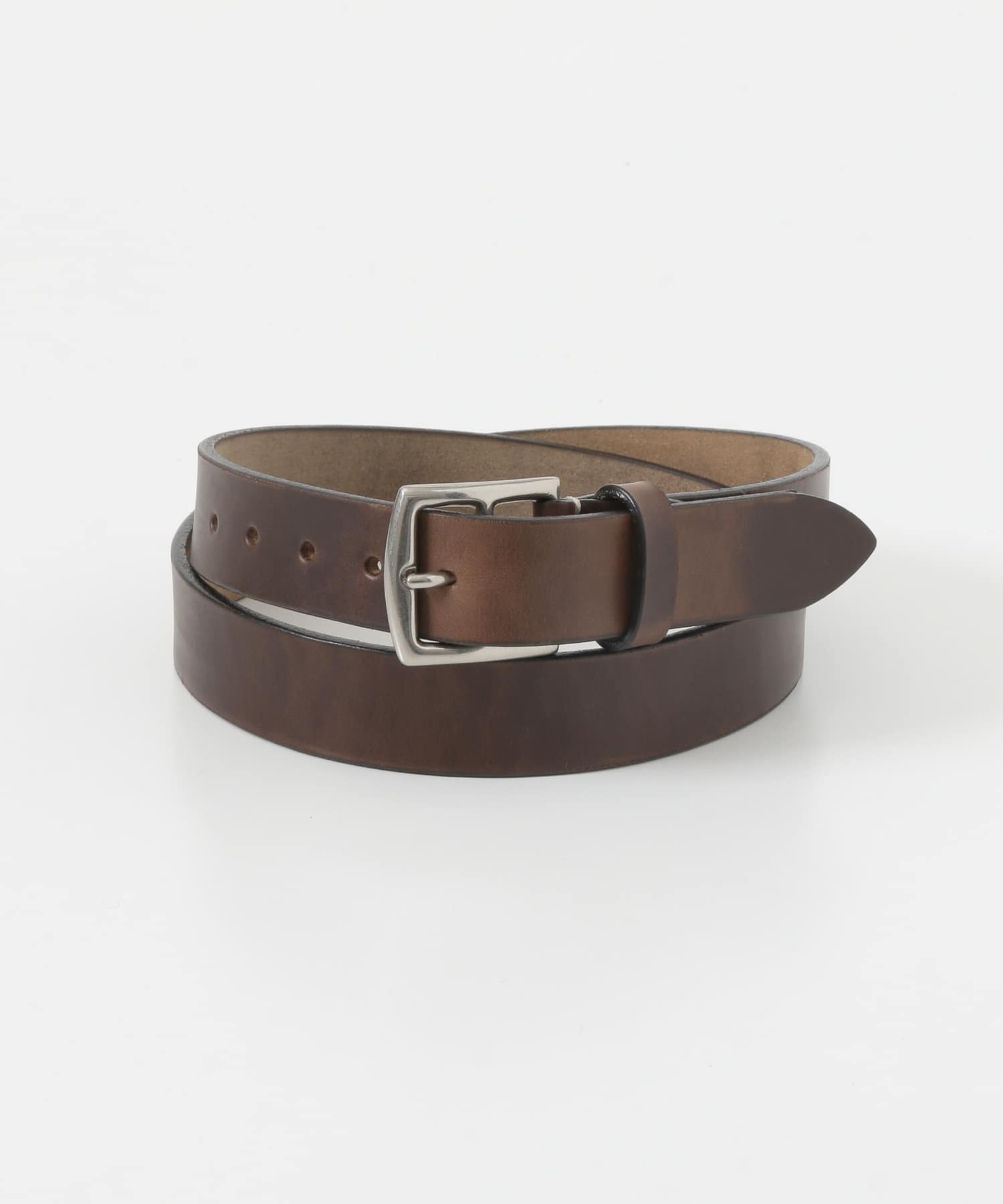 LIFE STYLE TAILOR　クロムエクセルレザーベルト BROWN FREE