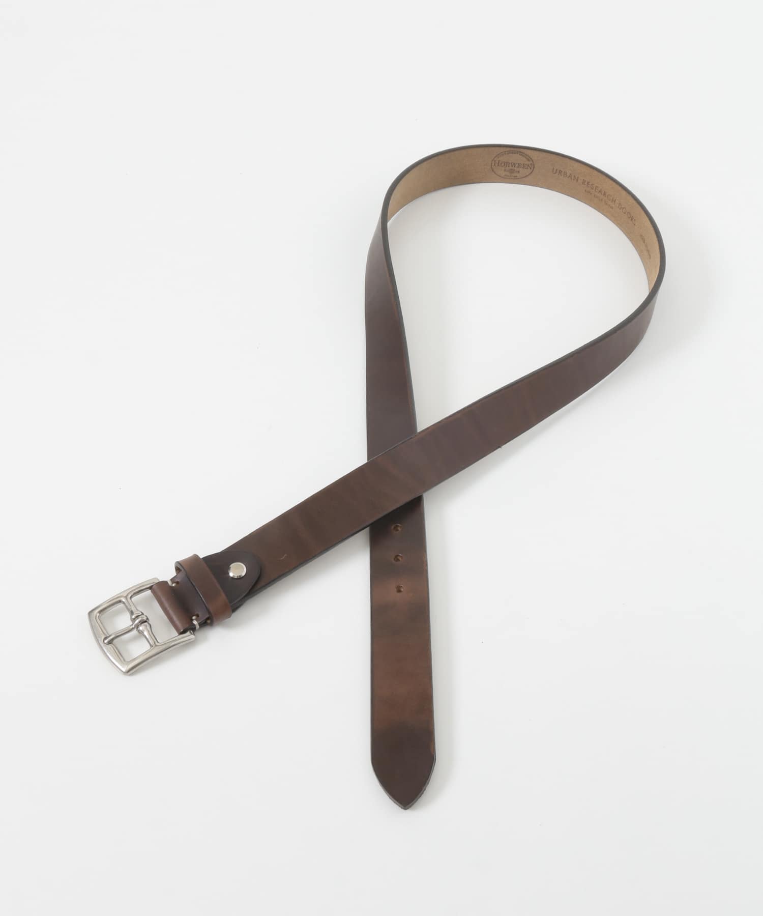 LIFE STYLE TAILOR　クロムエクセルレザーベルト BROWN FREE