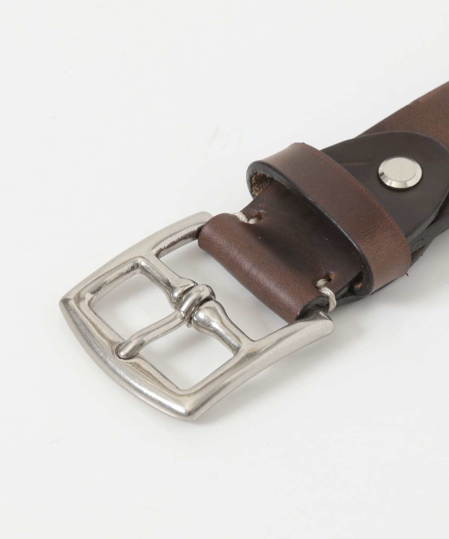 LIFE STYLE TAILOR　クロムエクセルレザーベルト BROWN FREE