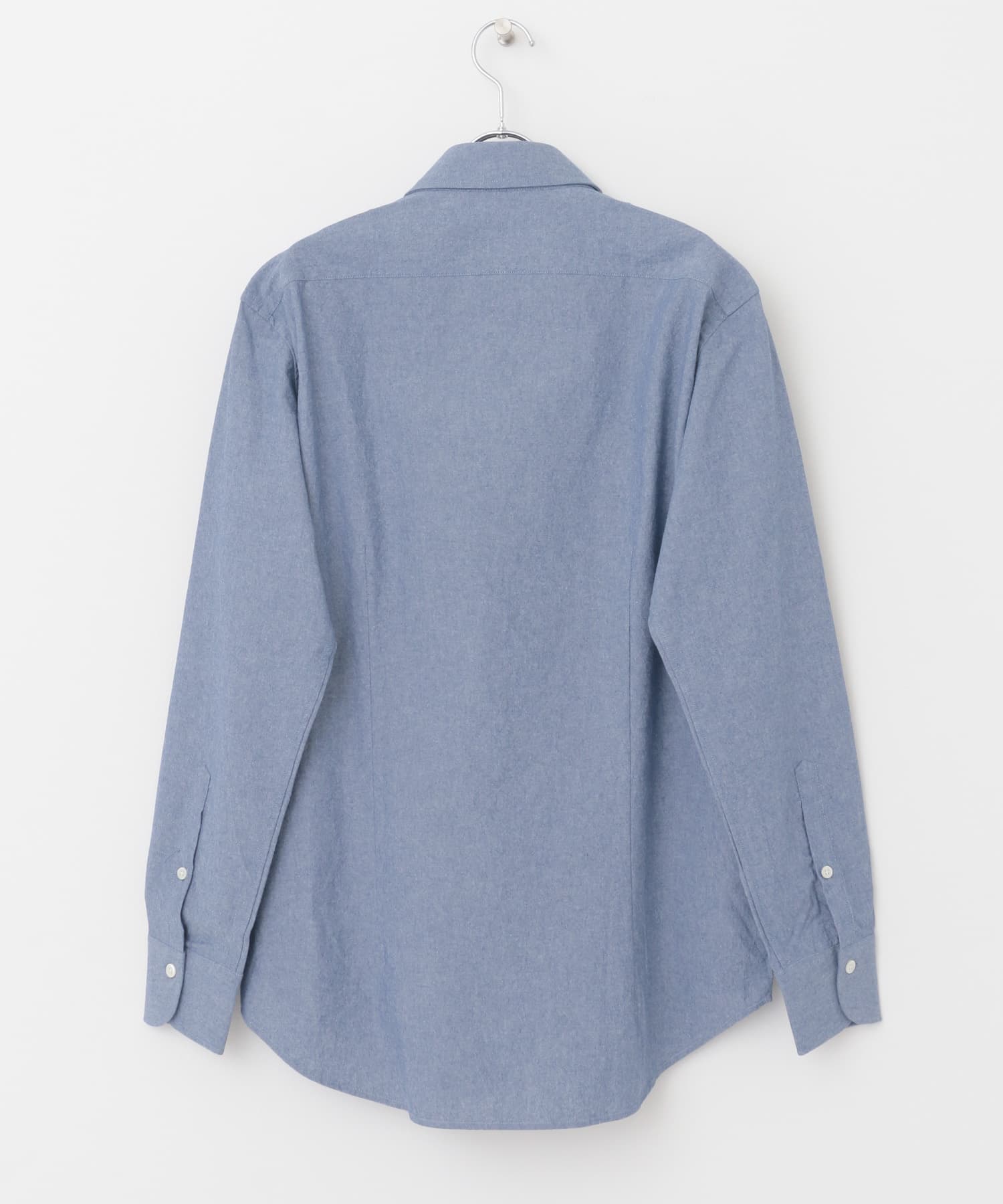 LIFE STYLE TAILOR　セミワイドシャンブレーシャツ BLUE S