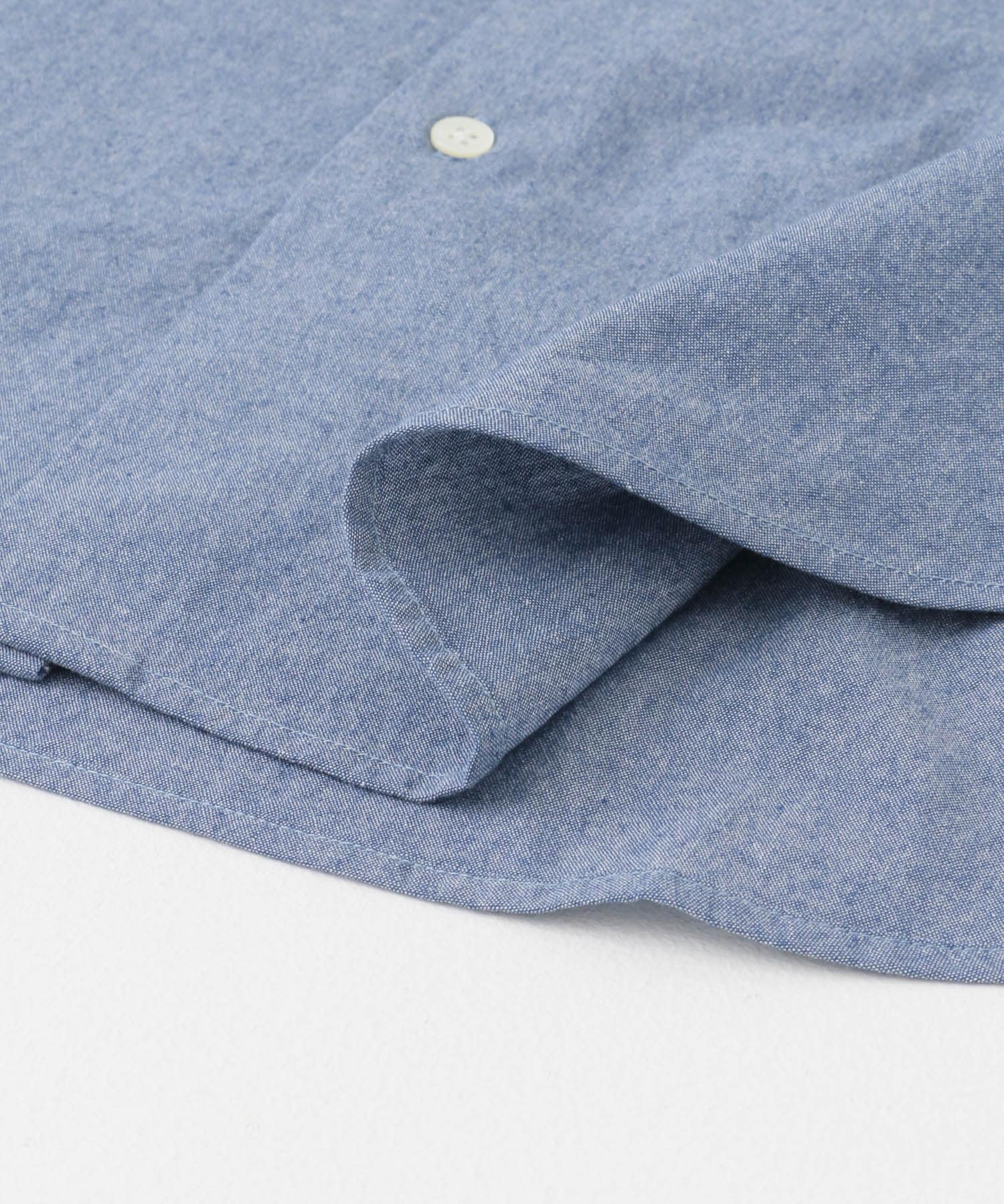 LIFE STYLE TAILOR　セミワイドシャンブレーシャツ BLUE S